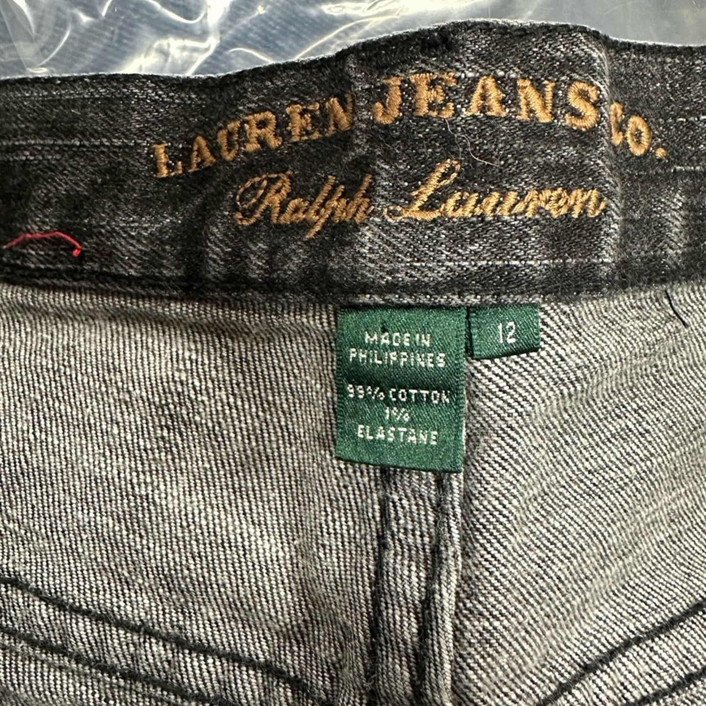 Ralph Lauren Jean Company Straight Leg Black Jeans