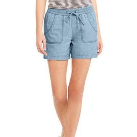 Striped Linen Shorts - 6