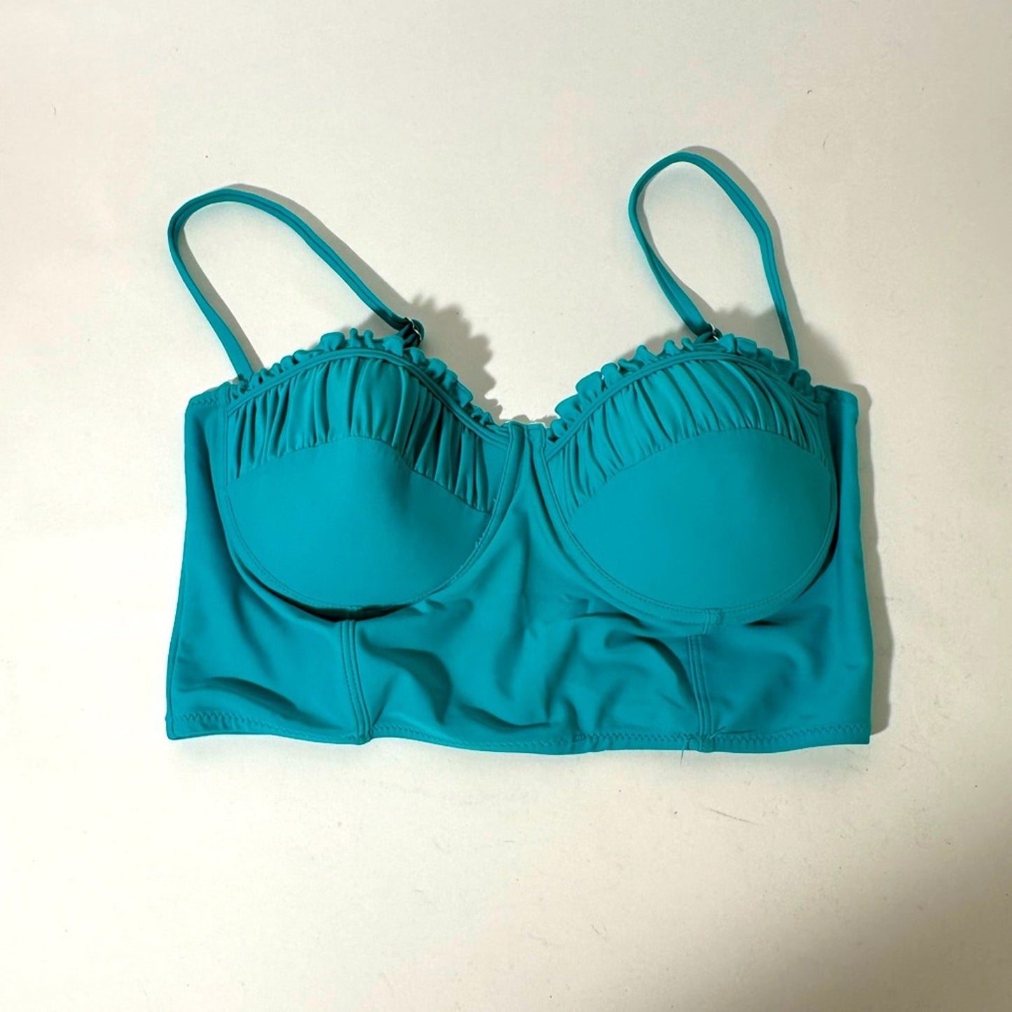 Teal Blue Swim Top