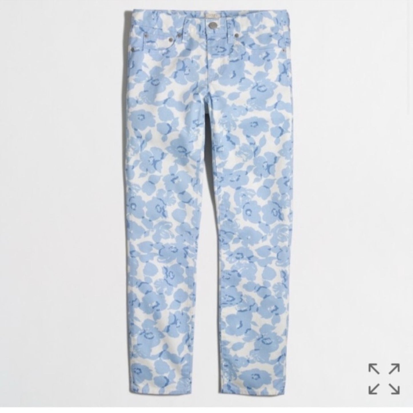 J Crew Floral Jeans