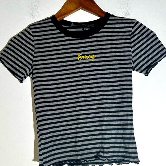 Polly & Ester Stripped  Honey Tee Shirt