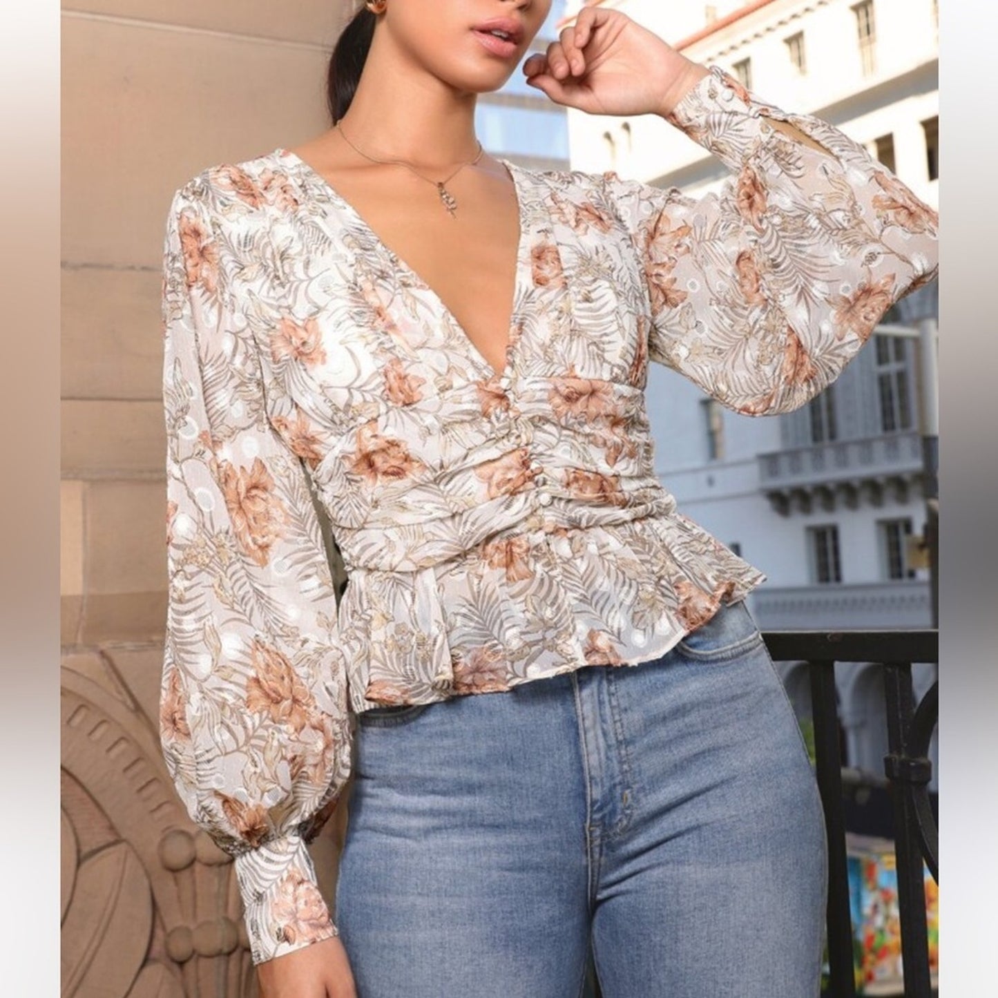 SHEIN Floral Top