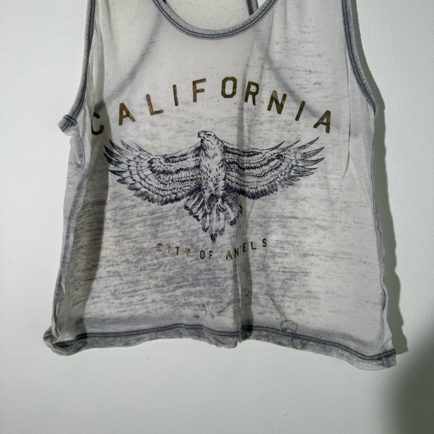 California Forever Metallic City of Angels Burnout Tank