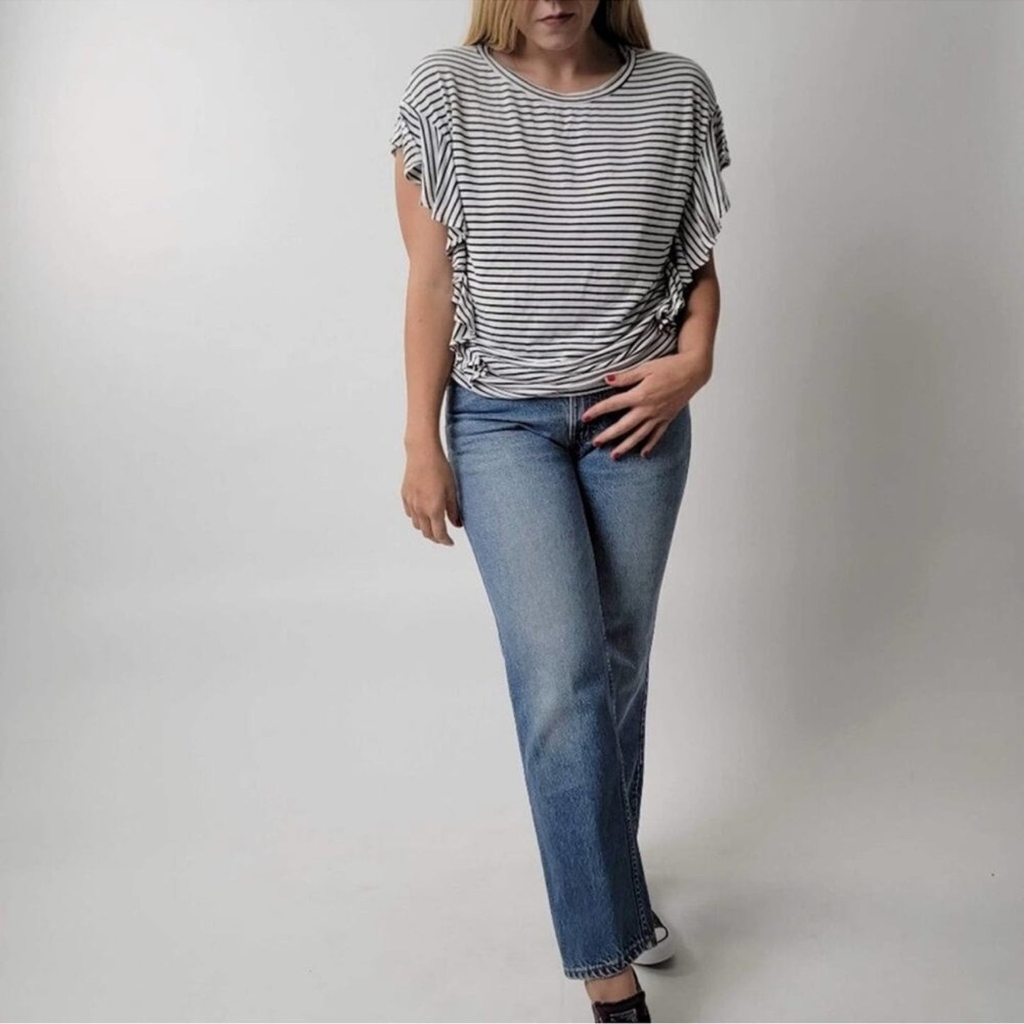 White Birch Striped Top