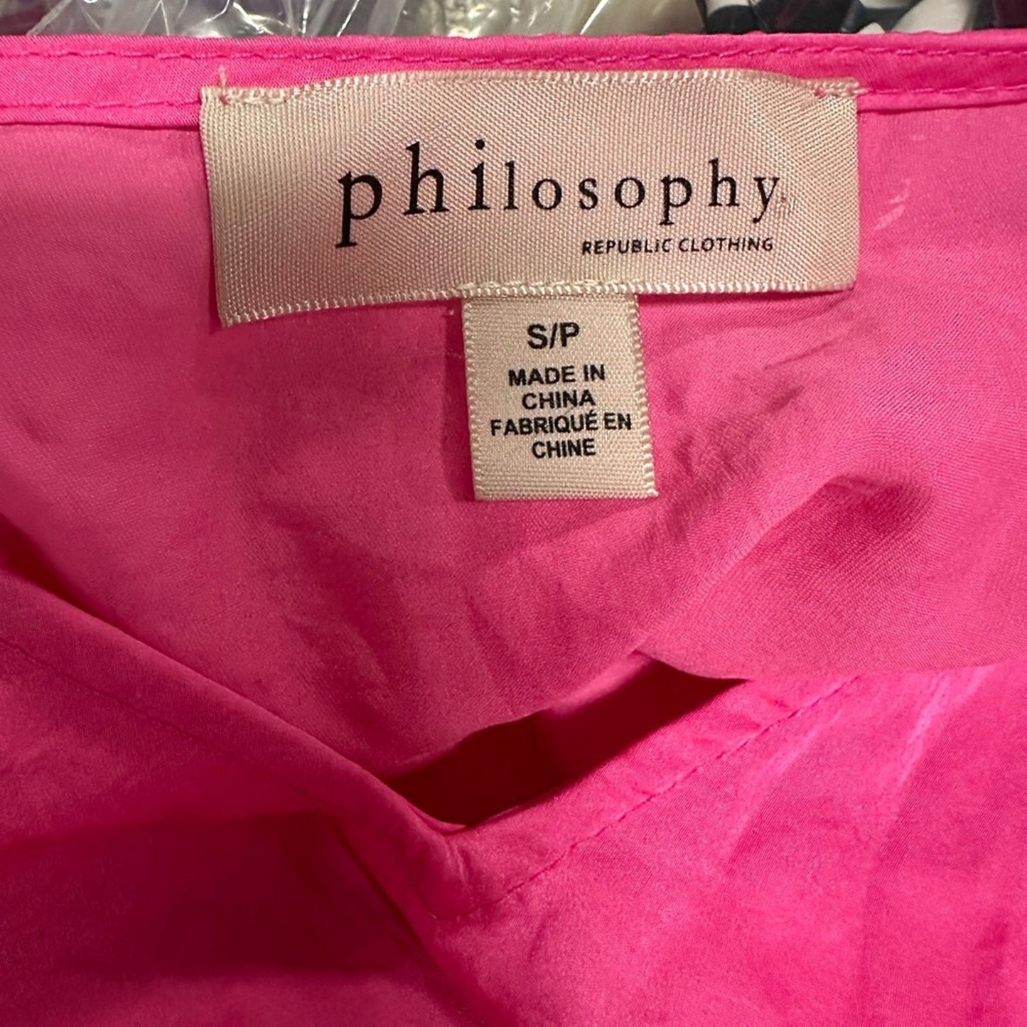 Philosophy Hot Pink Silky Top