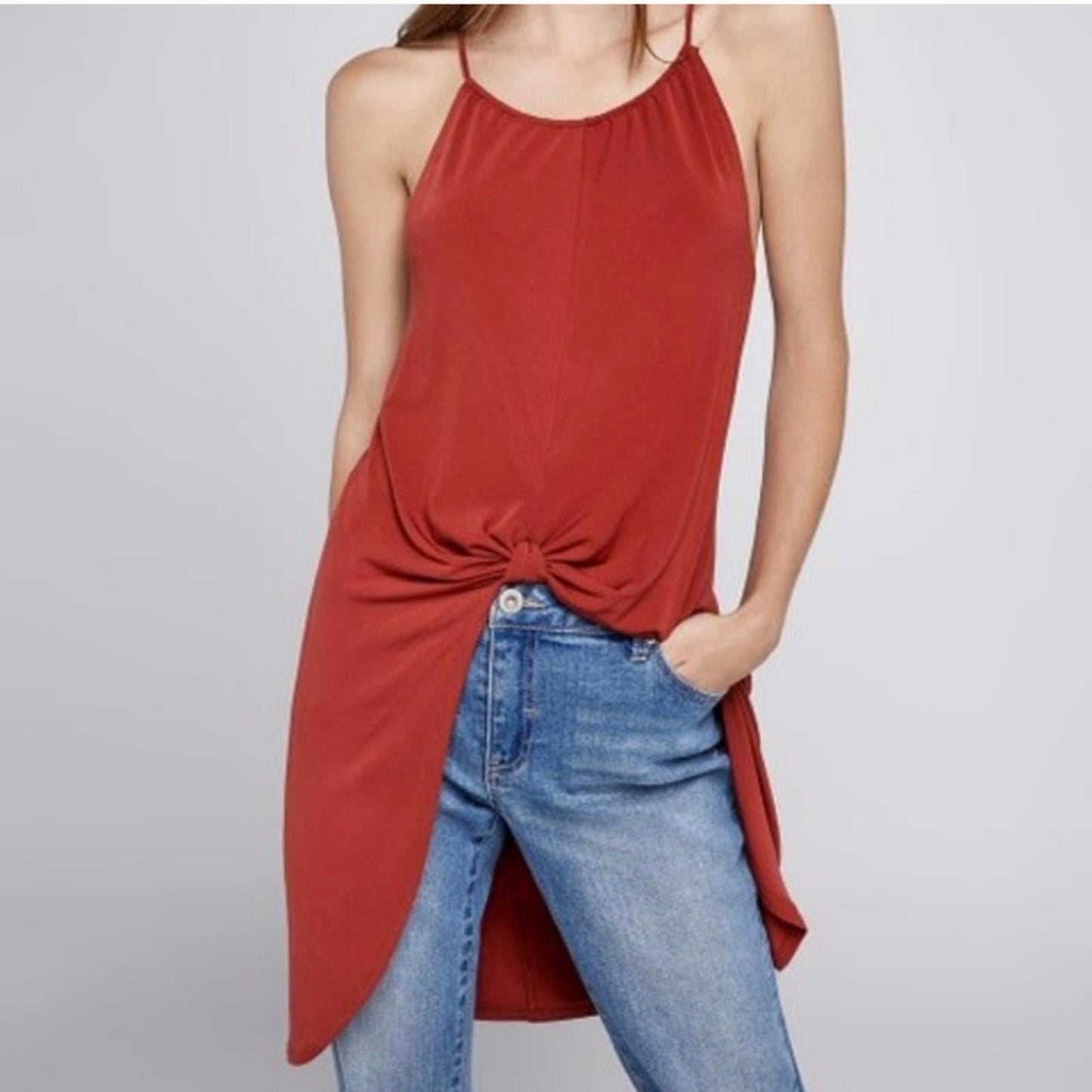 BCBGeneration Red Tank Tunic - Large