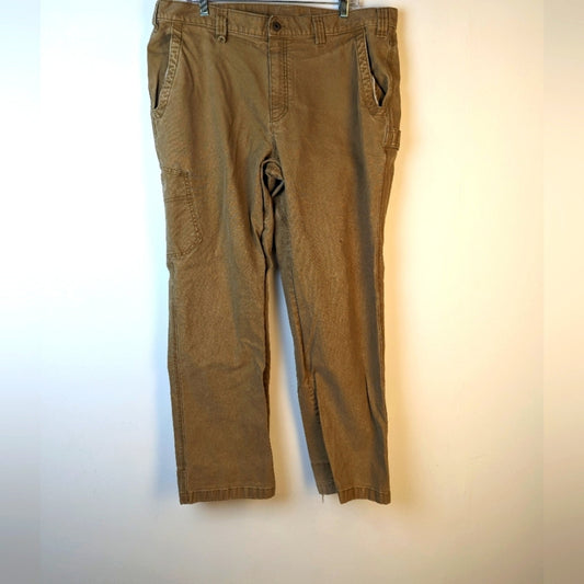 L.L.Bean Khaki Cargo Work Pants - 40