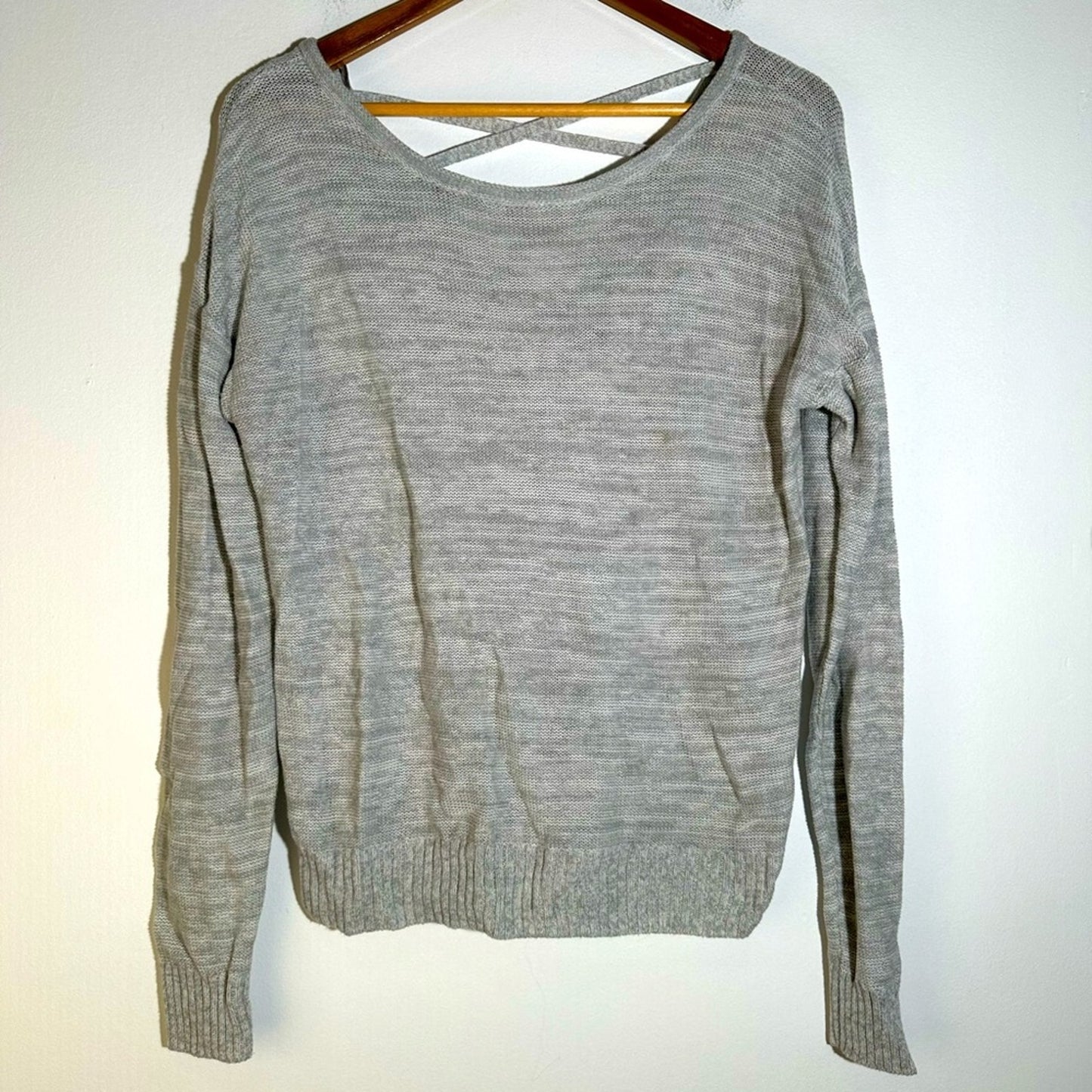 Lightweight Cutout Crisscross Sweater