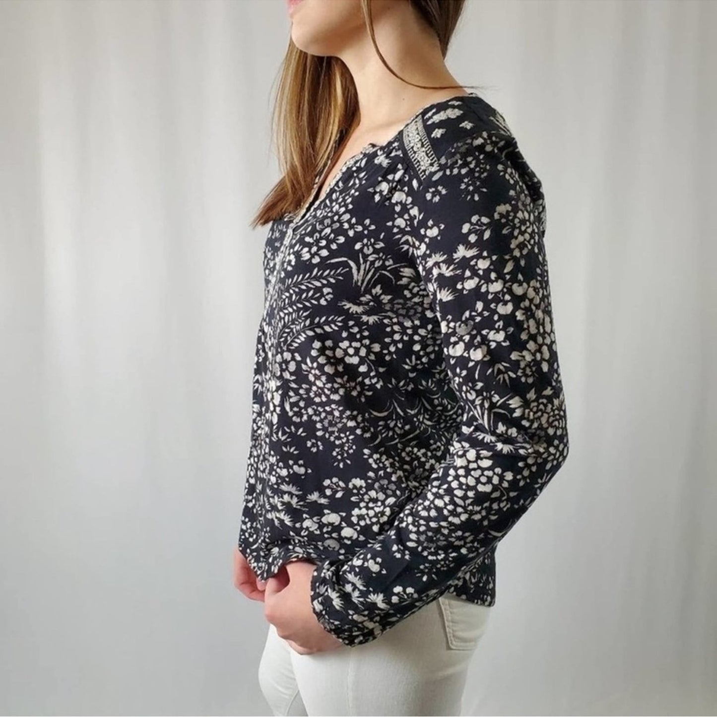 Lucky Brand Embroidered Top