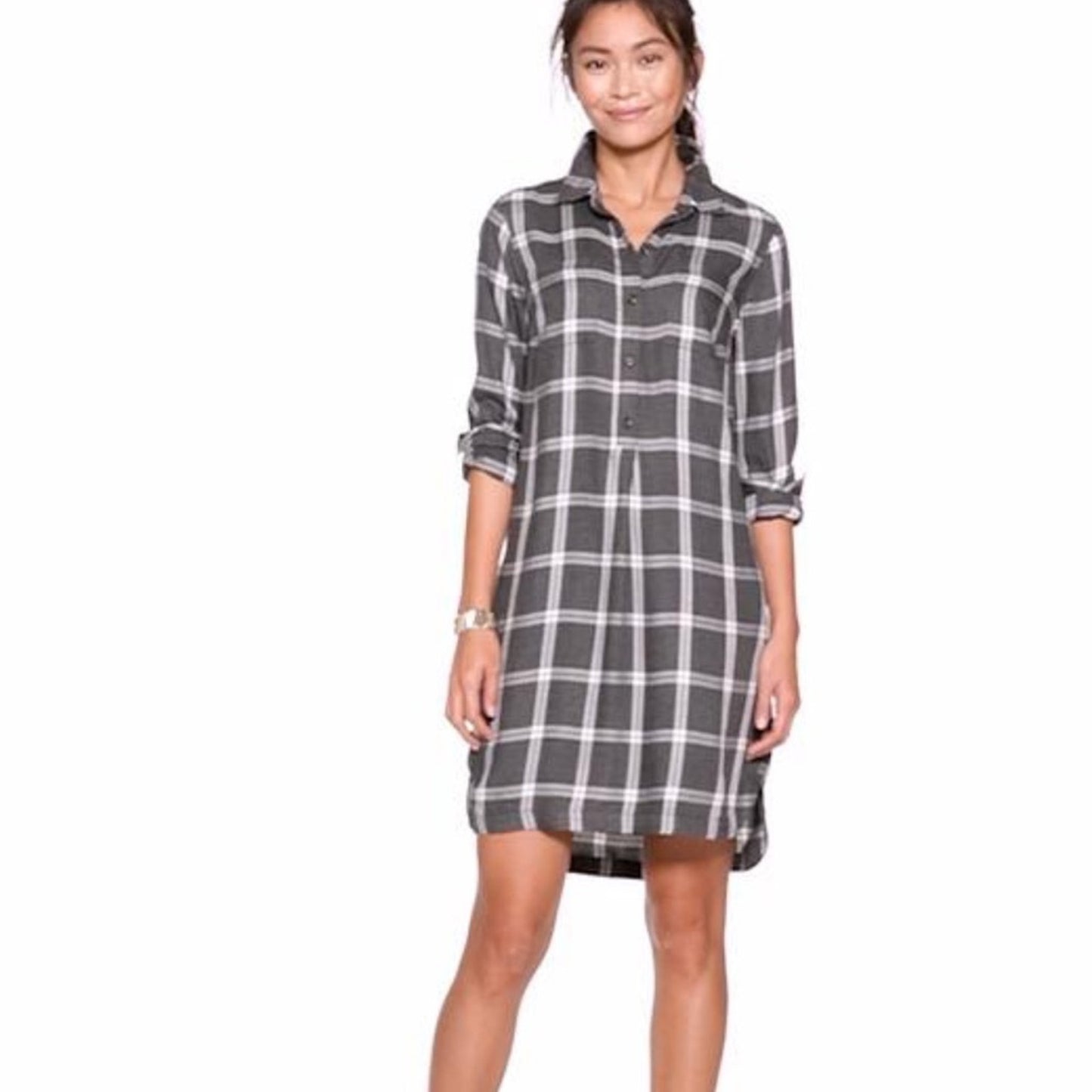 Old Navy Plaid Shirt Dress