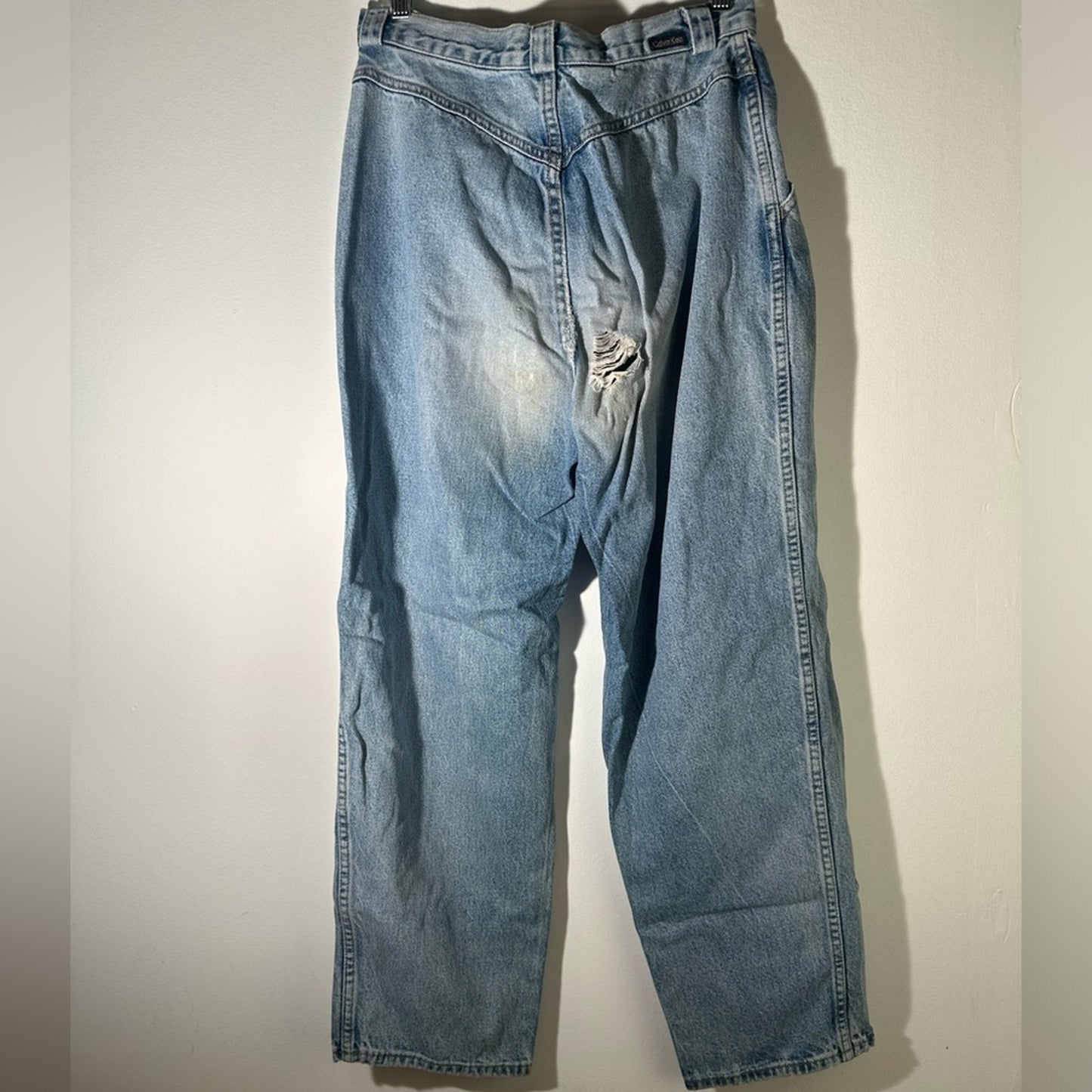 Vintage Calvin Klein Distressed Thrashed Jeans