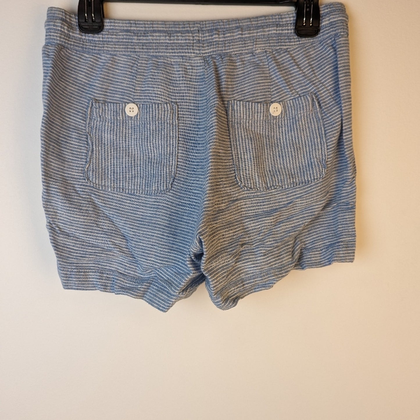 Striped Linen Shorts - 6