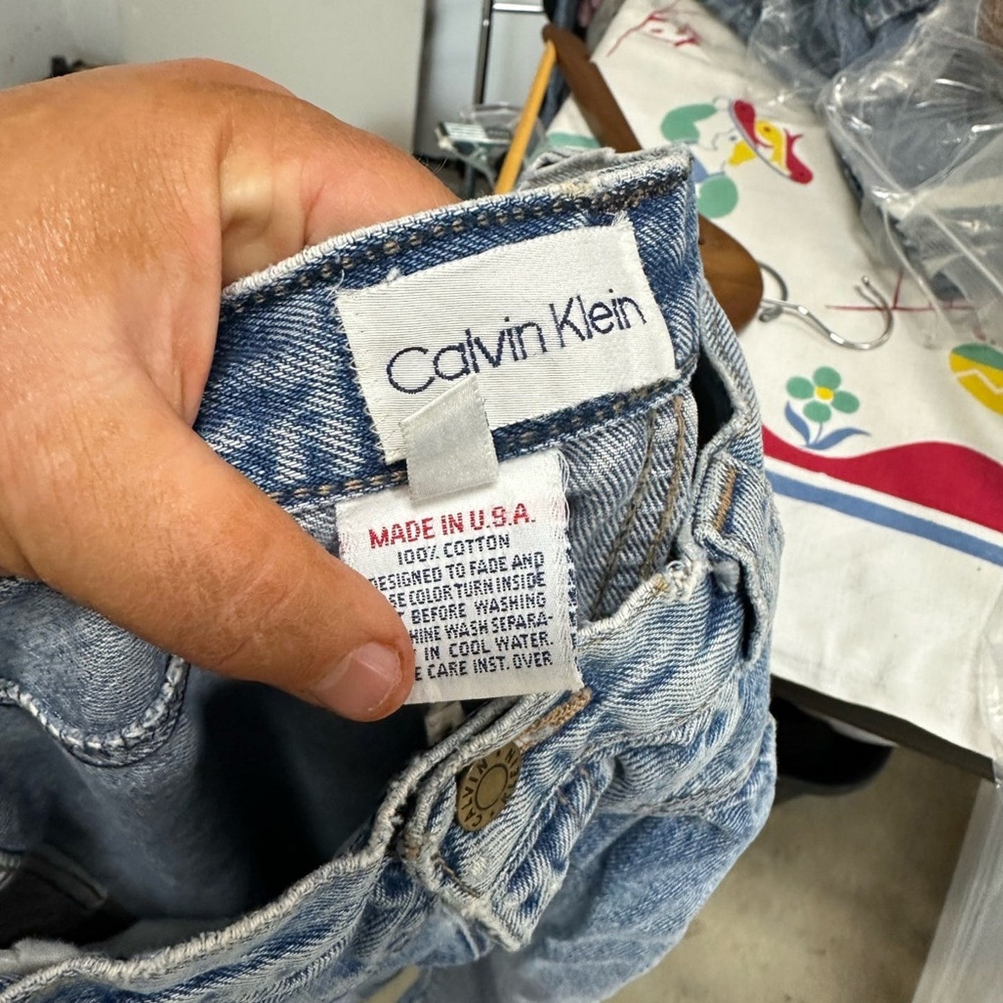 Vintage Calvin Klein Distressed Thrashed Jeans