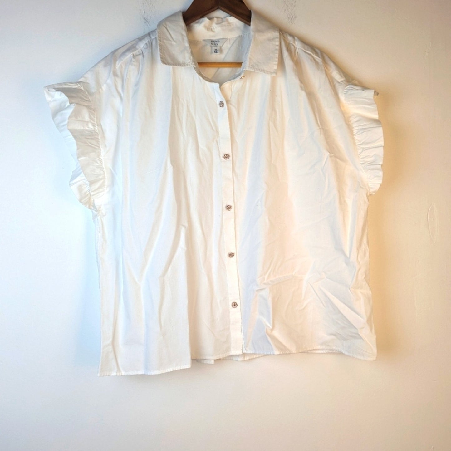 NWOT Crown & Ivy White Top - XL