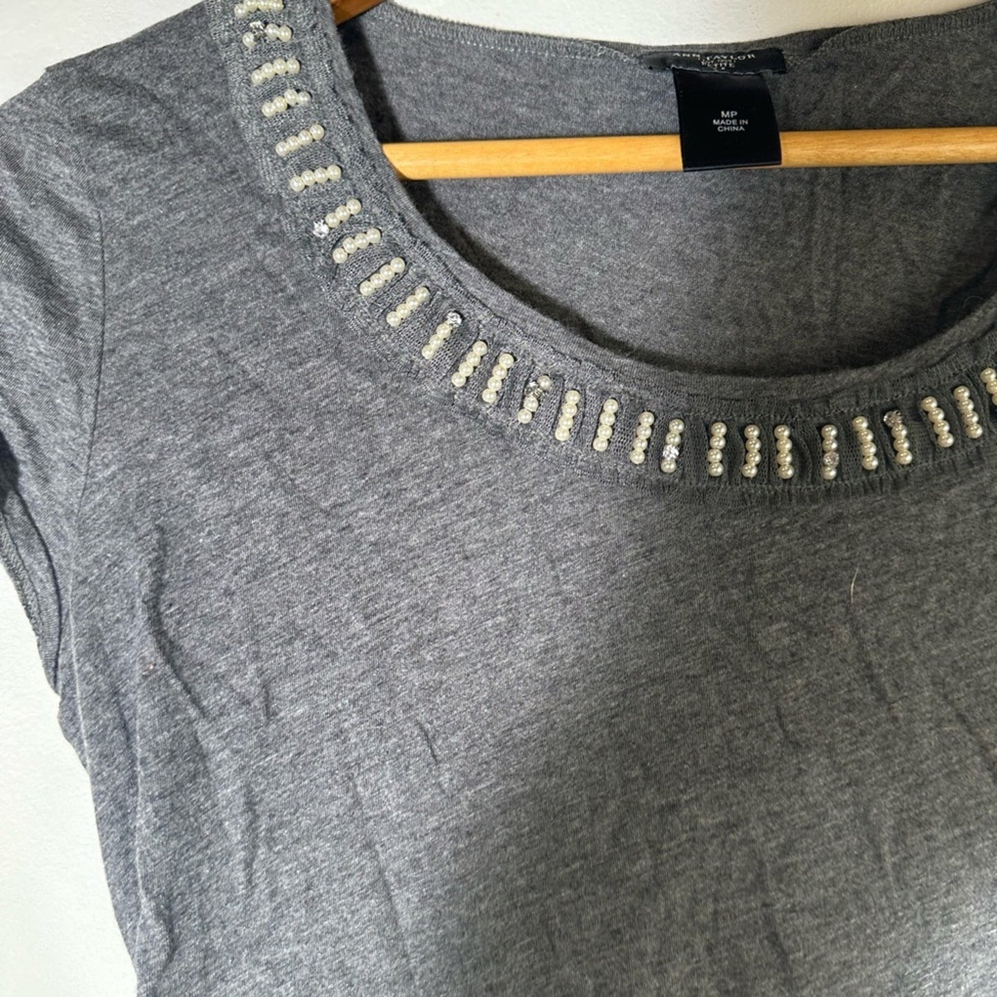 Ann Taylor Grey Tee Shirt