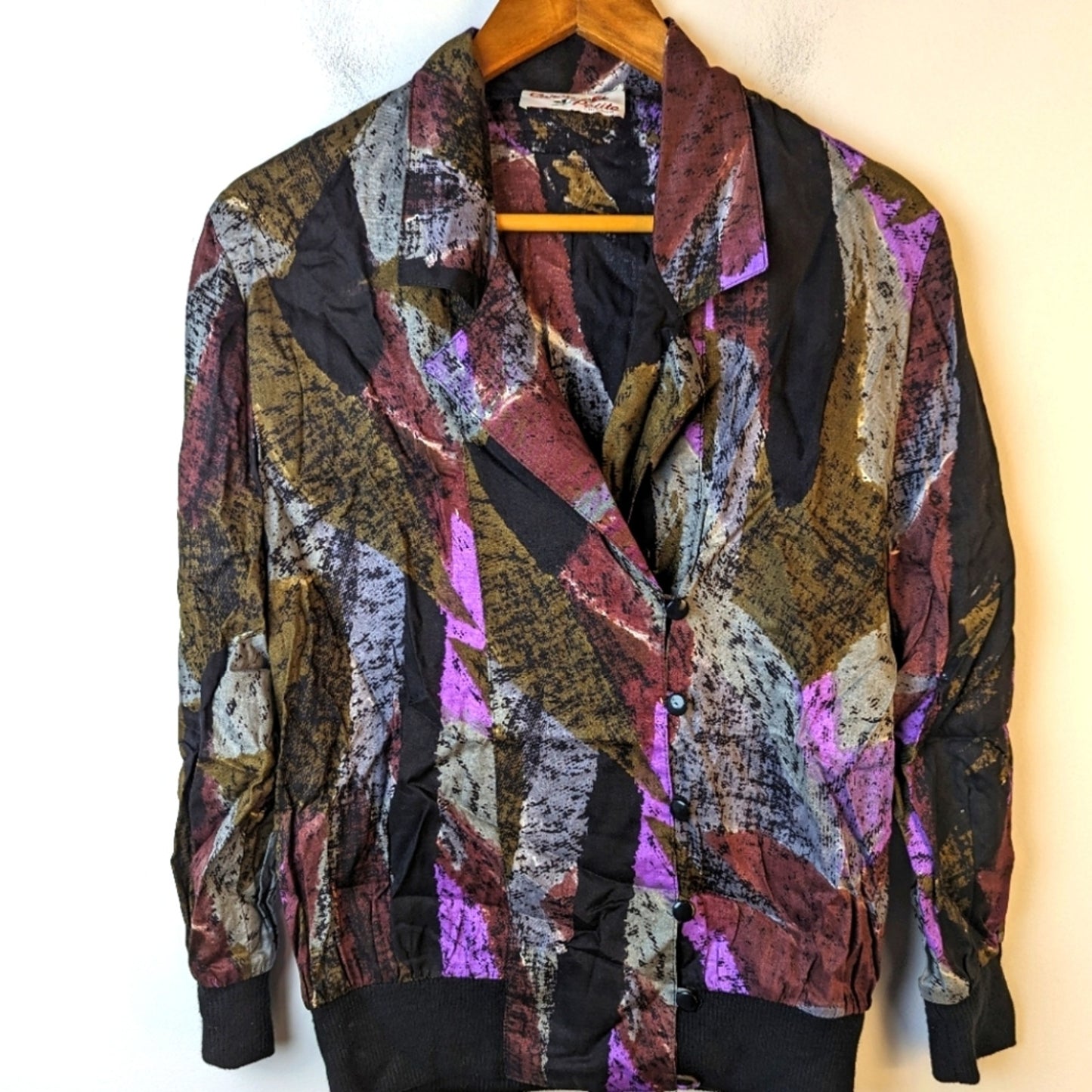 Vintage 80's Abstract Jacket - Medium