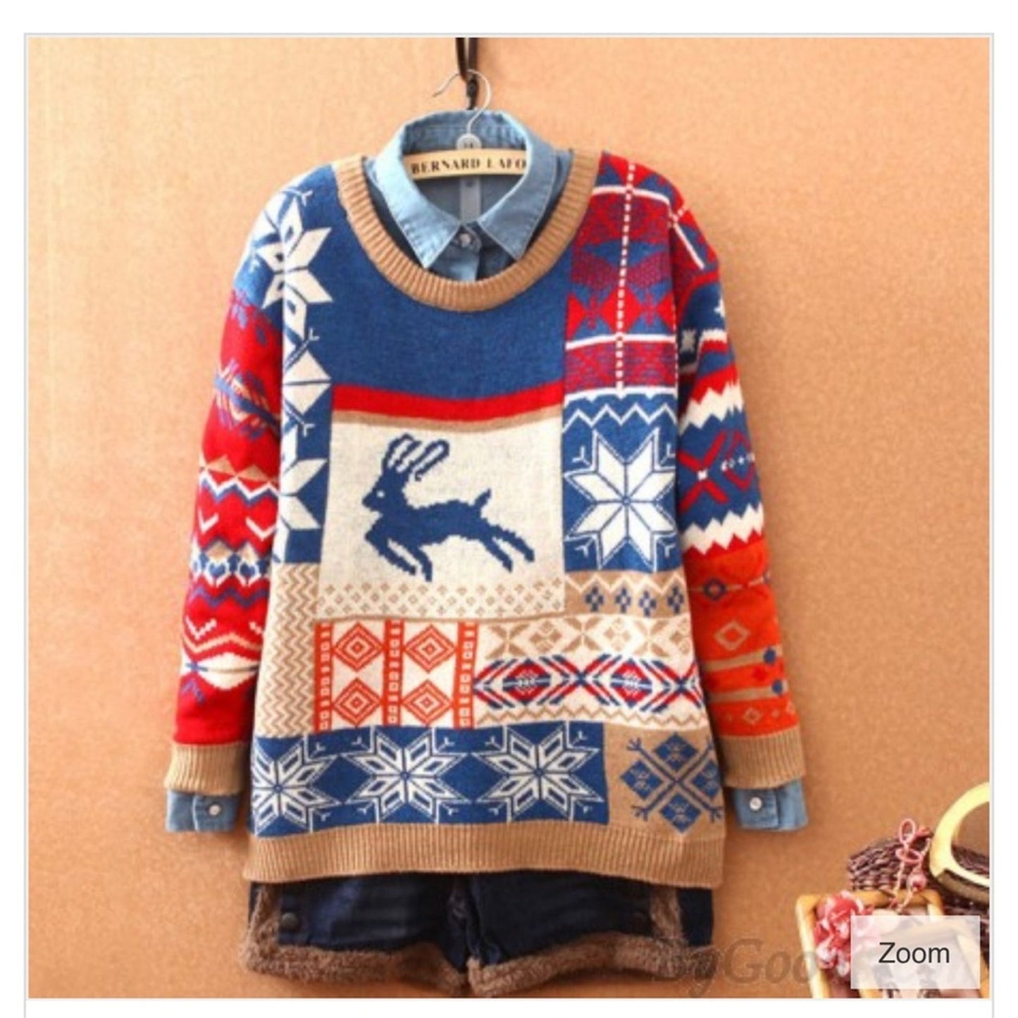 Rabbit Star Knit Sweater