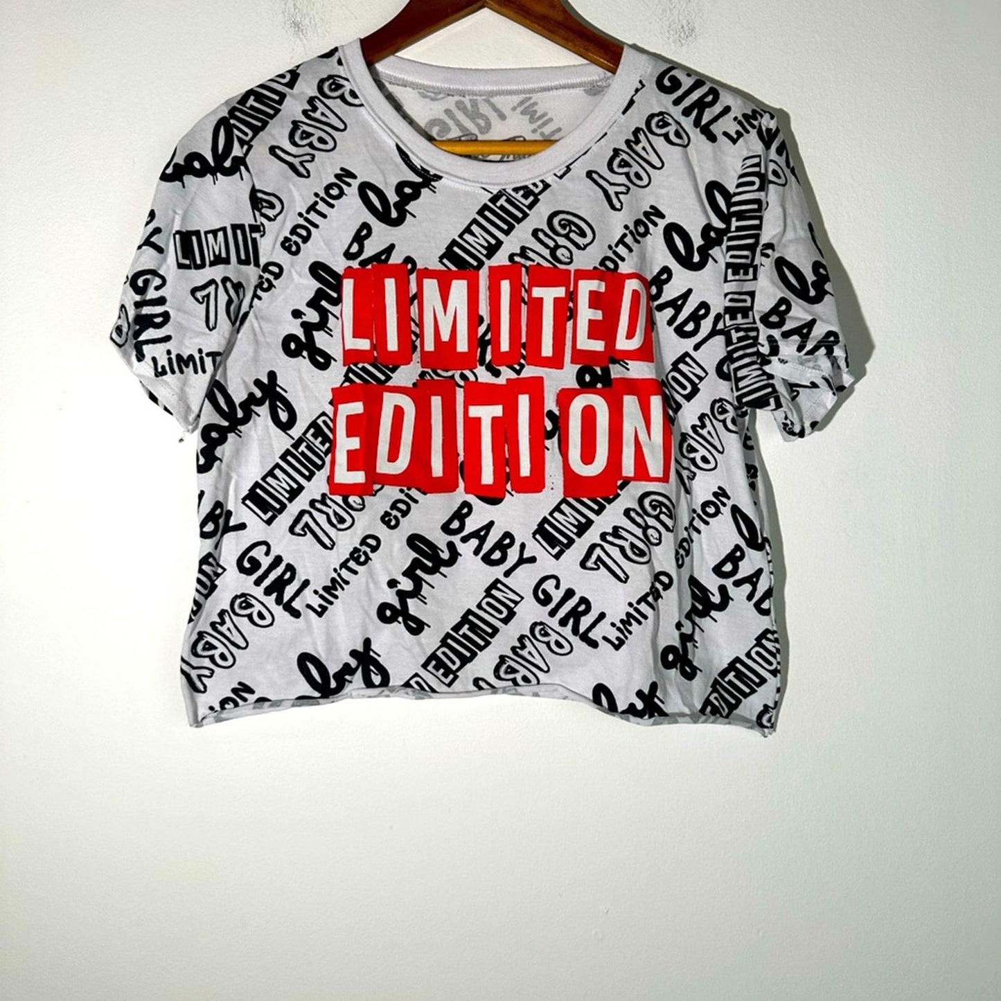 Limited Edition Cropped Babygirl Graphic Tee Shirt