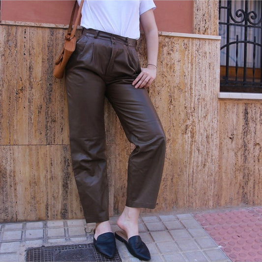 Vintage 80's Toff's Leather Pants - 12