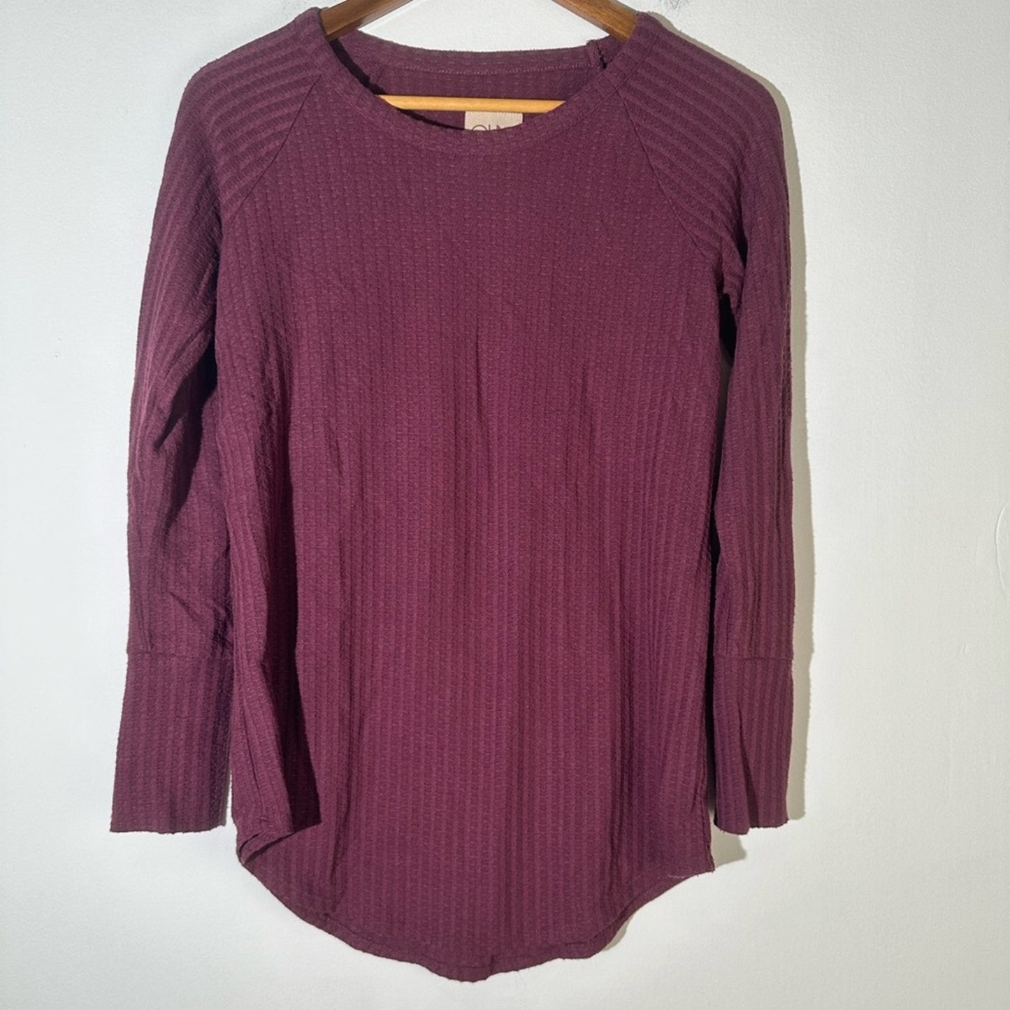 Chaser Raglan Sleeve Waffle Pattern Top