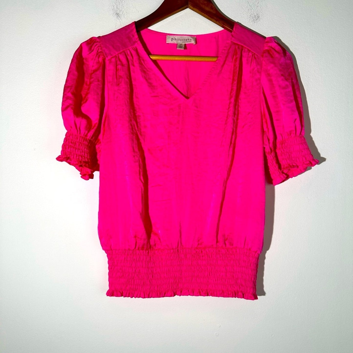 Philosophy Hot Pink Silky Top