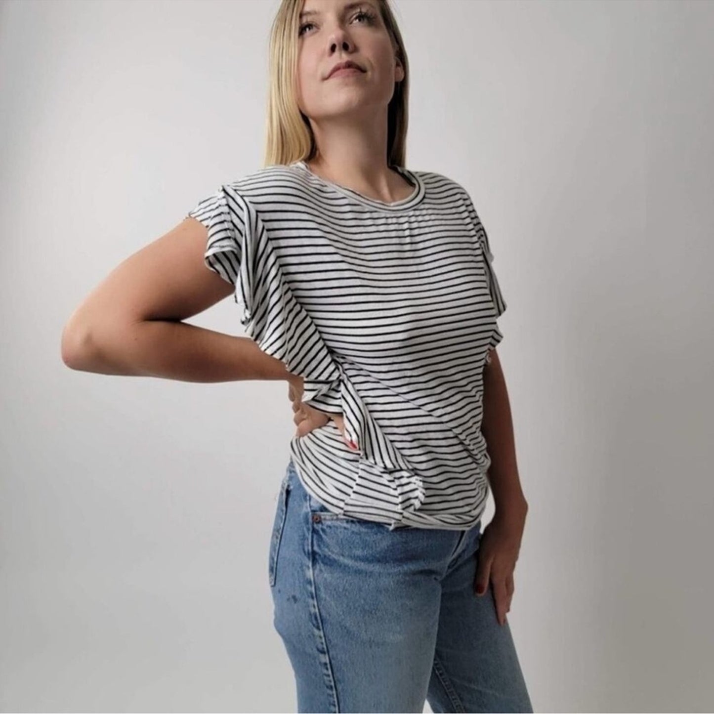 White Birch Striped Top