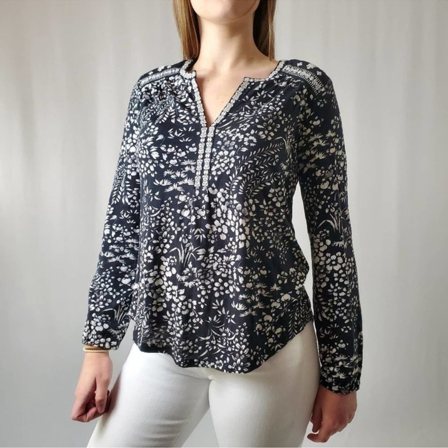 Lucky Brand Embroidered Top