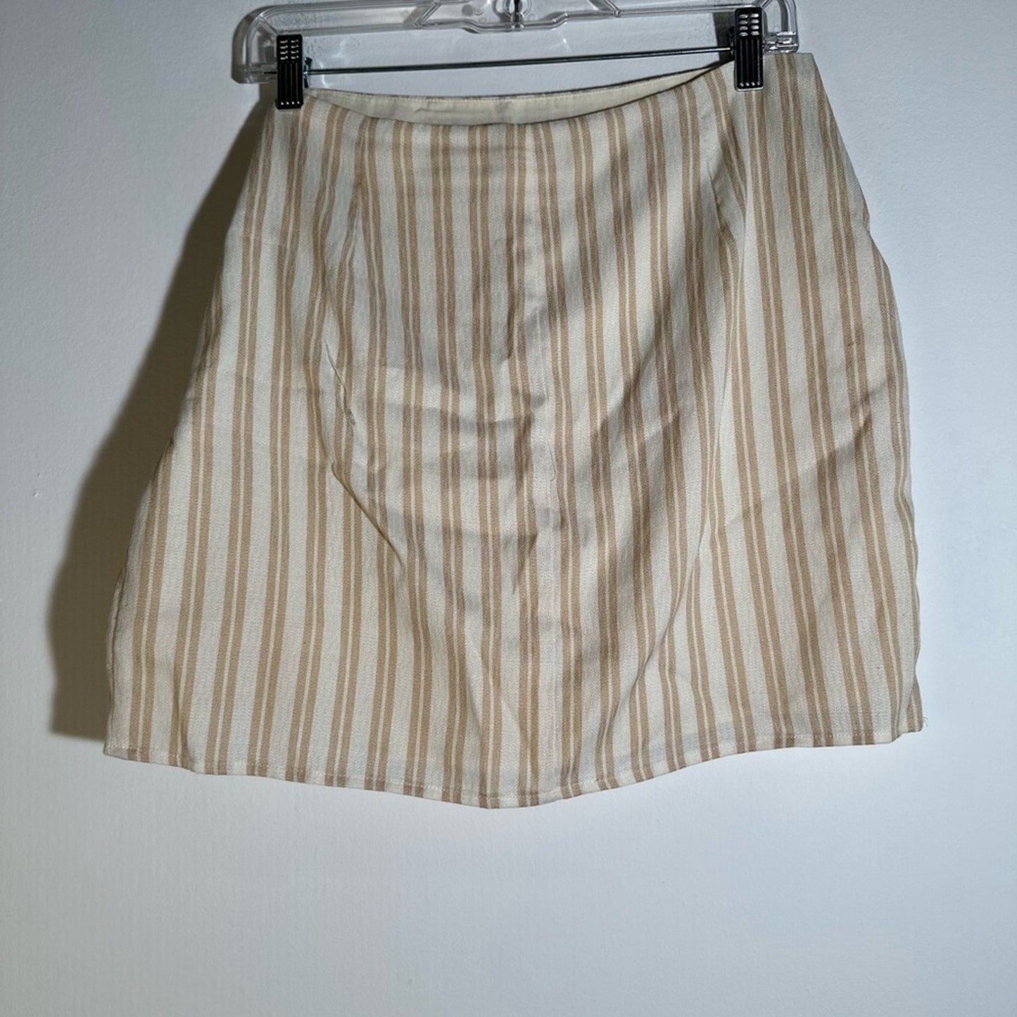 Hallelu Striped Mini Front Knot Skirt