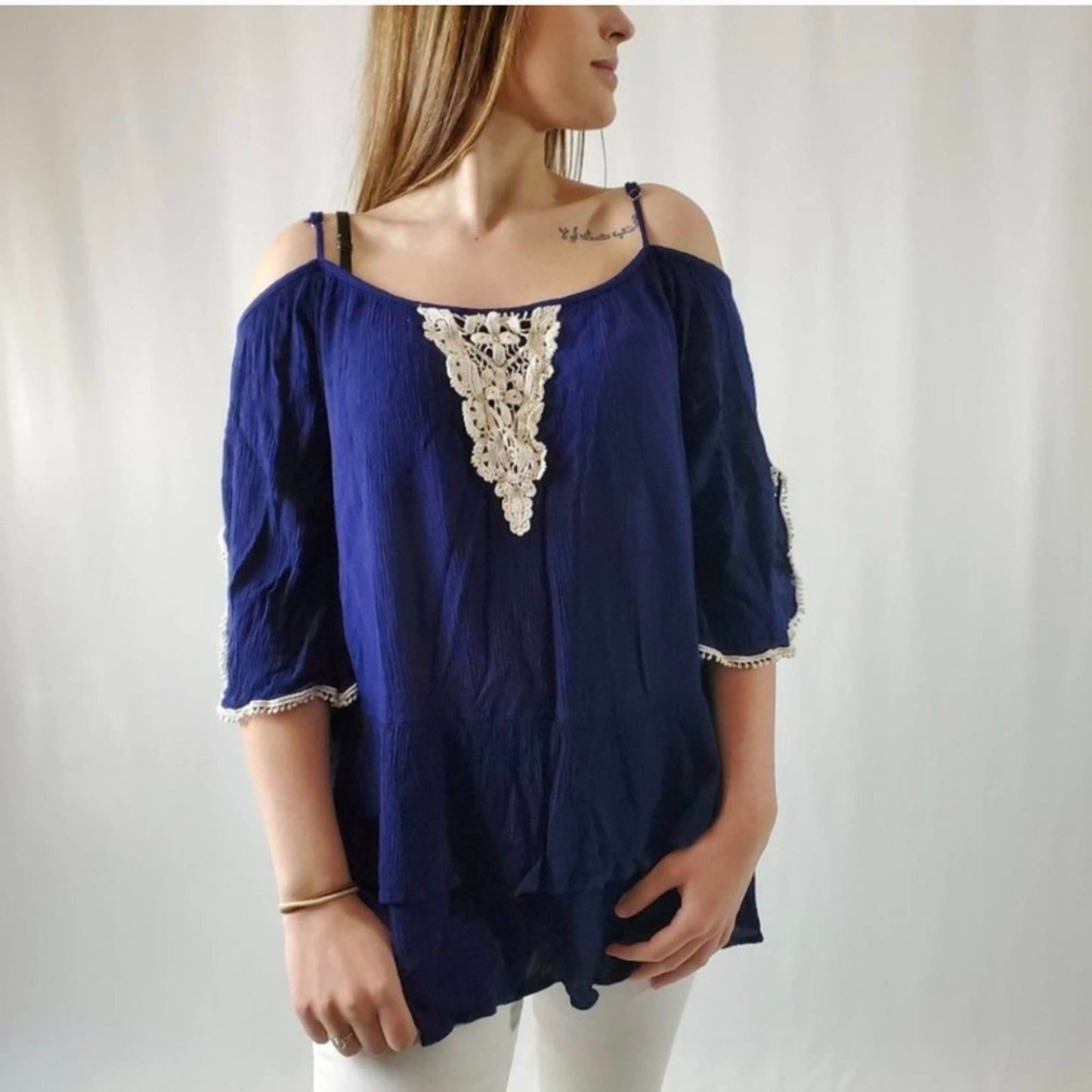 Alta Off Shoulder Lace Tunic