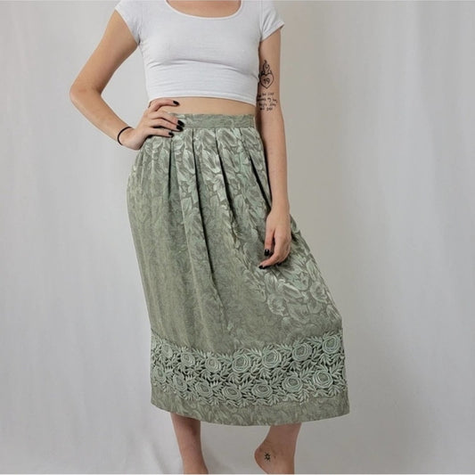 Vintage 80’s Liberty & Lucrezia Cloak of Many Colors Silk Skirt