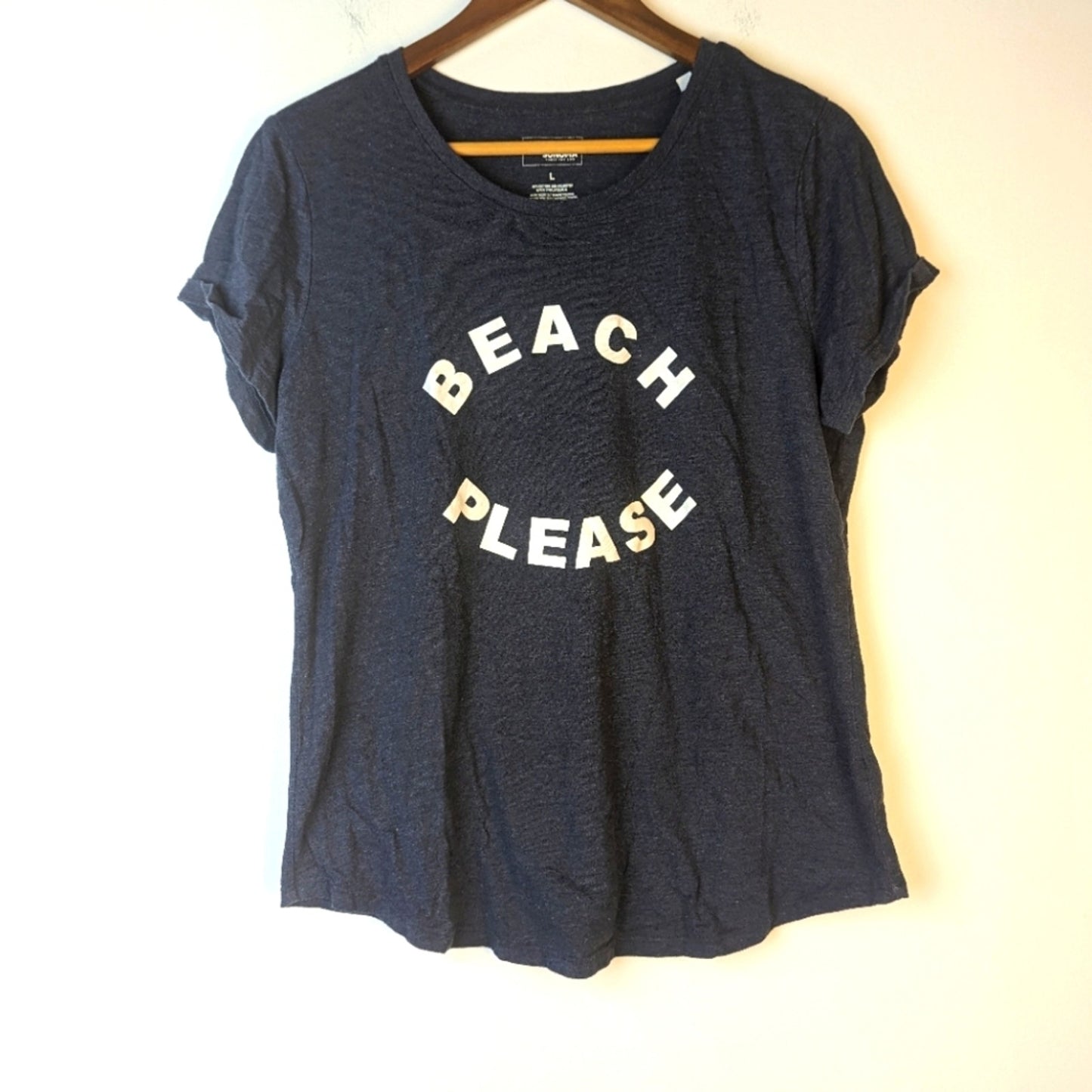 Sonoma " Beach Please" Tee Shirt - Large