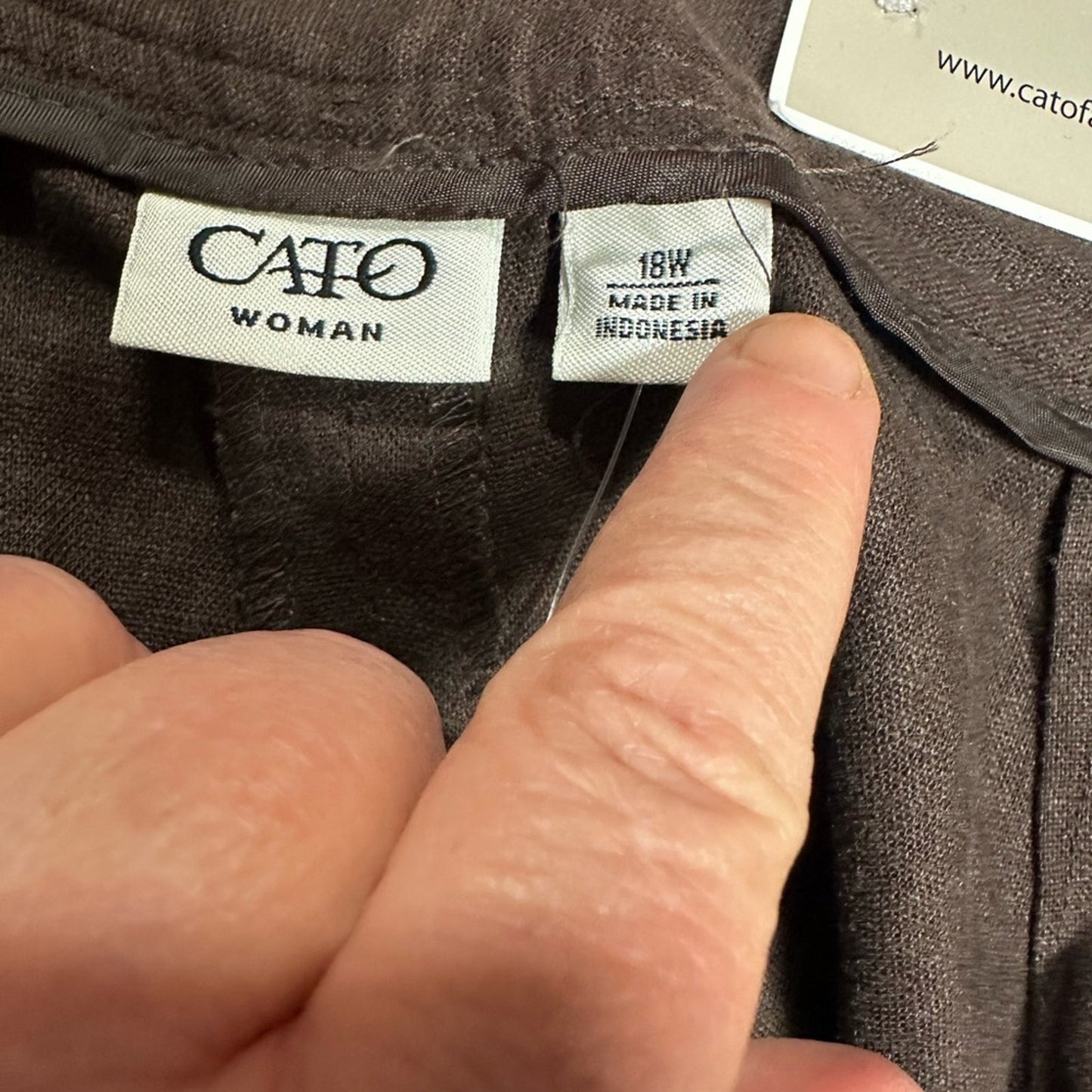 Cato Linen Low Rise Pants NWT