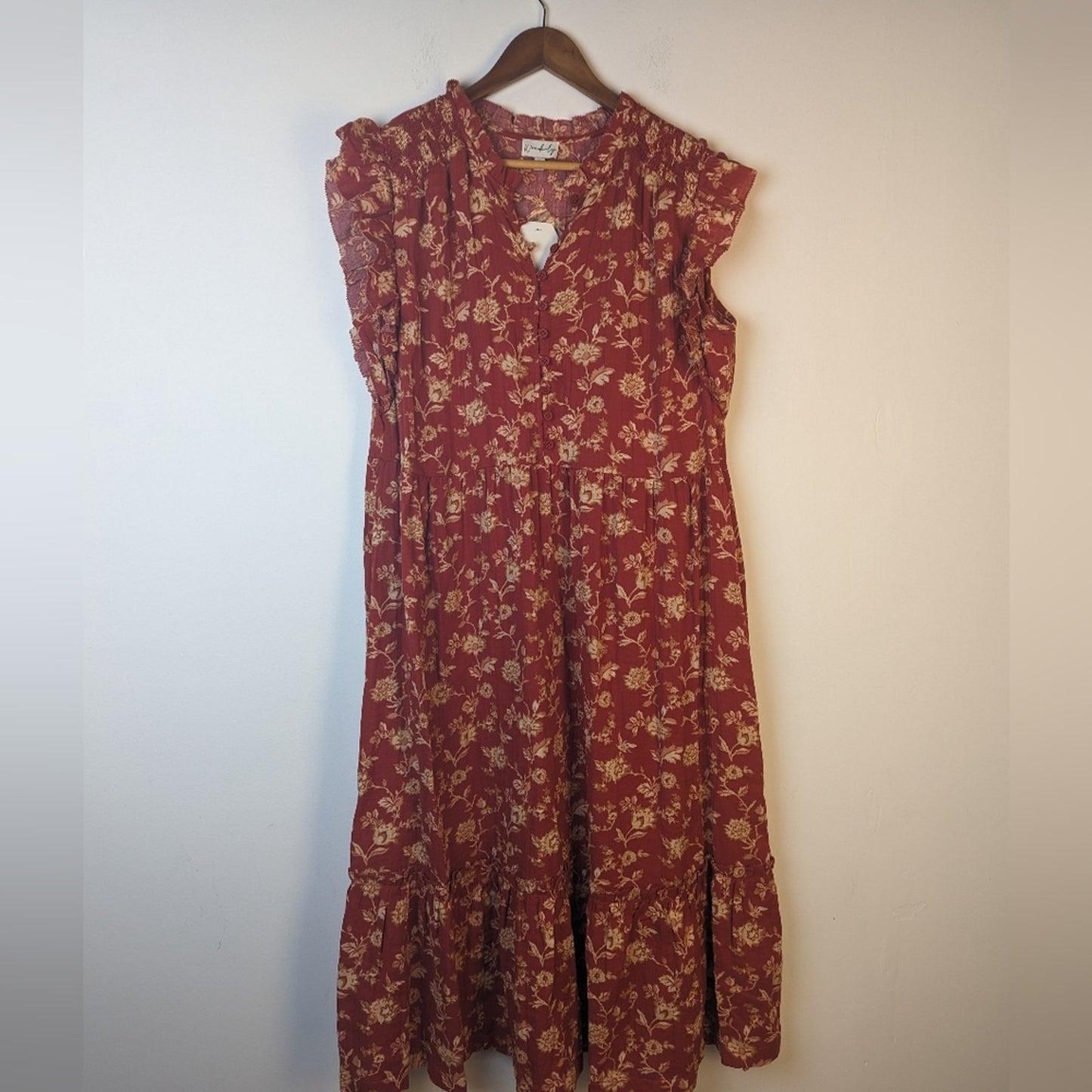 NWT Wonderly Floral Dress - XL