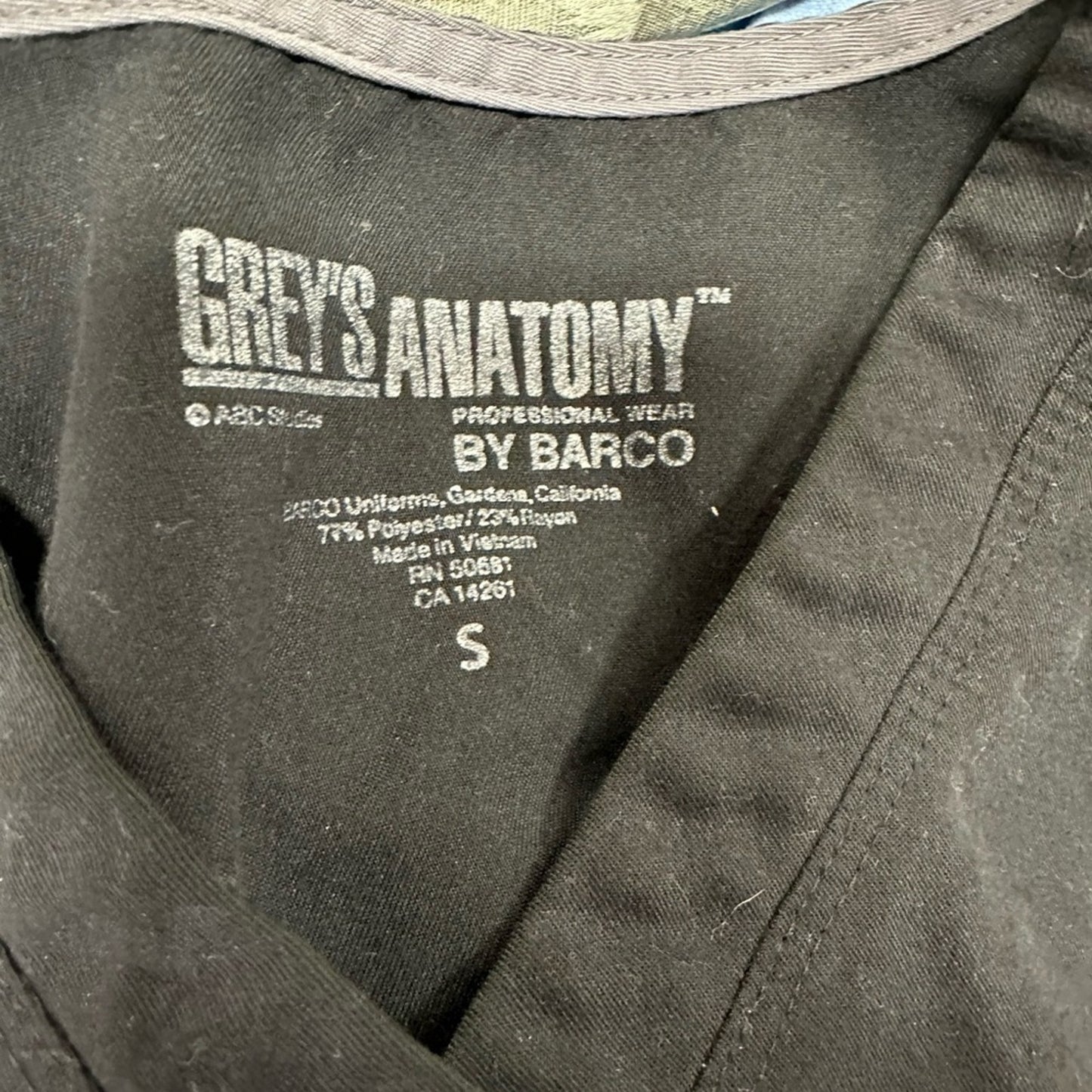 Grey’s Anatomy Black Scrub Set