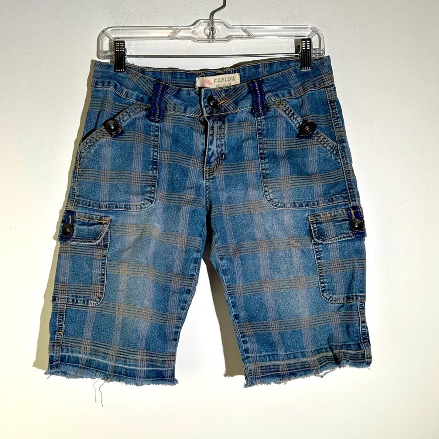 Farlow Jeans Plaid City Bermuda Shorts