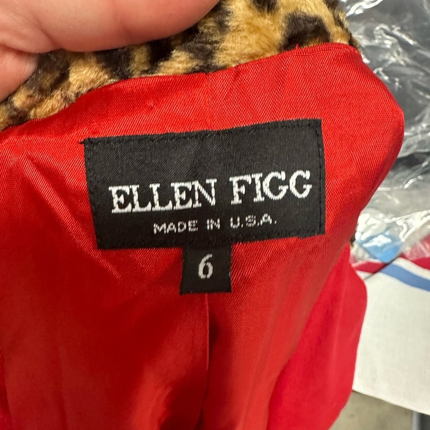 Vintage Ellen Fig Red Jacket