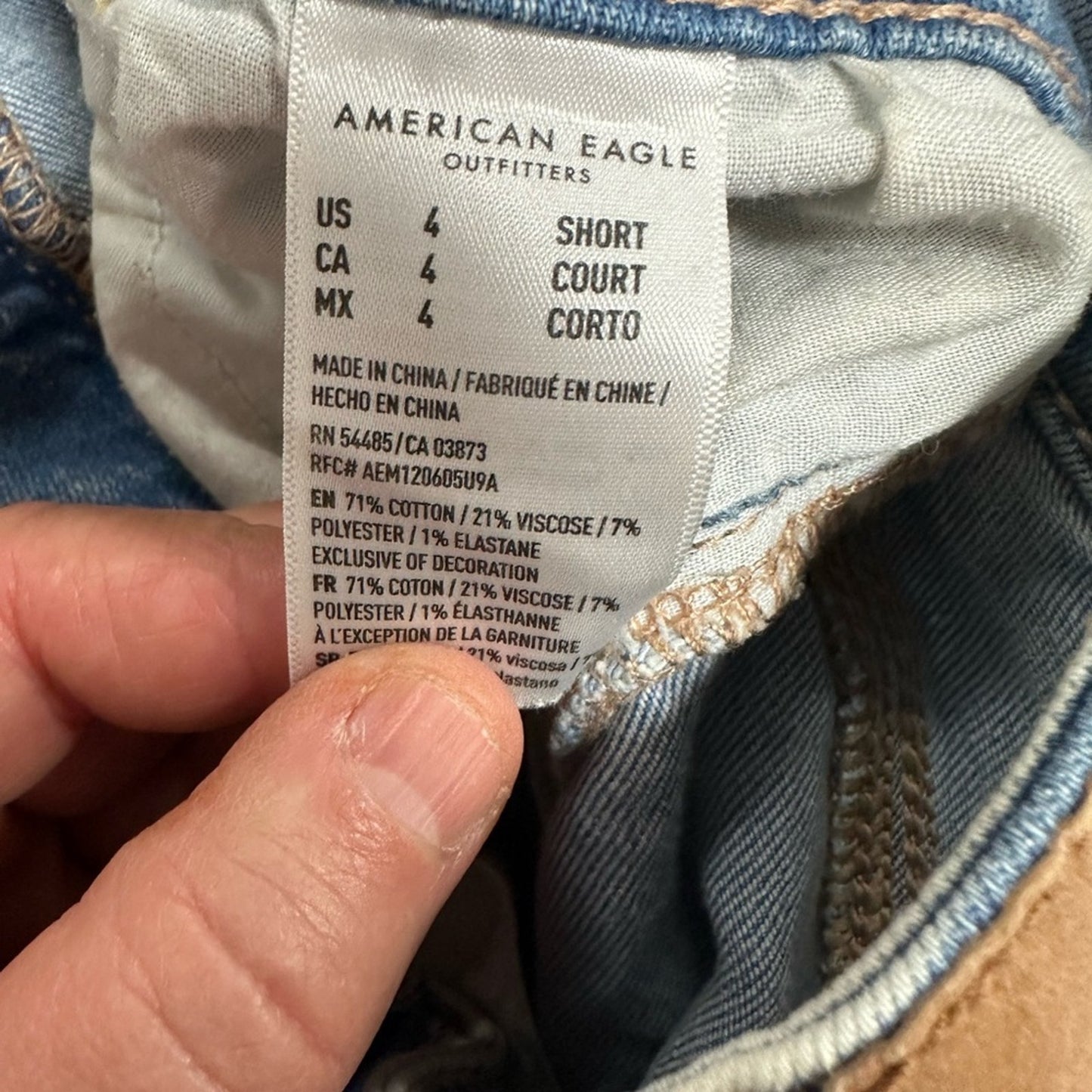 American Eagle Tattered Distressed Stretch Jeans