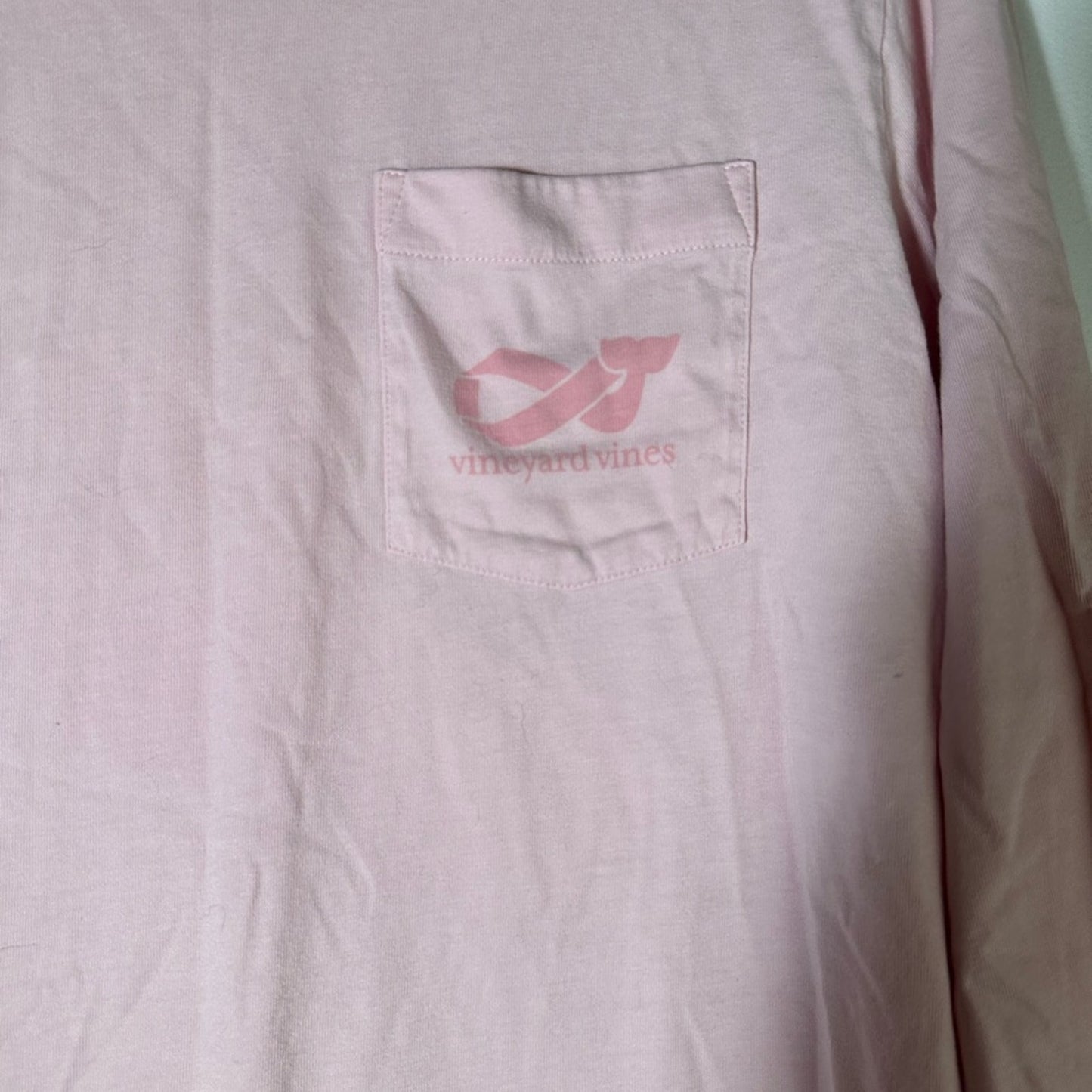 Vineyard Vines 2019 Breast Cancer Awareness Pocket Long Sleeve Tee