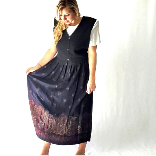 Vintage 80's Schoolteacher Dress - 18