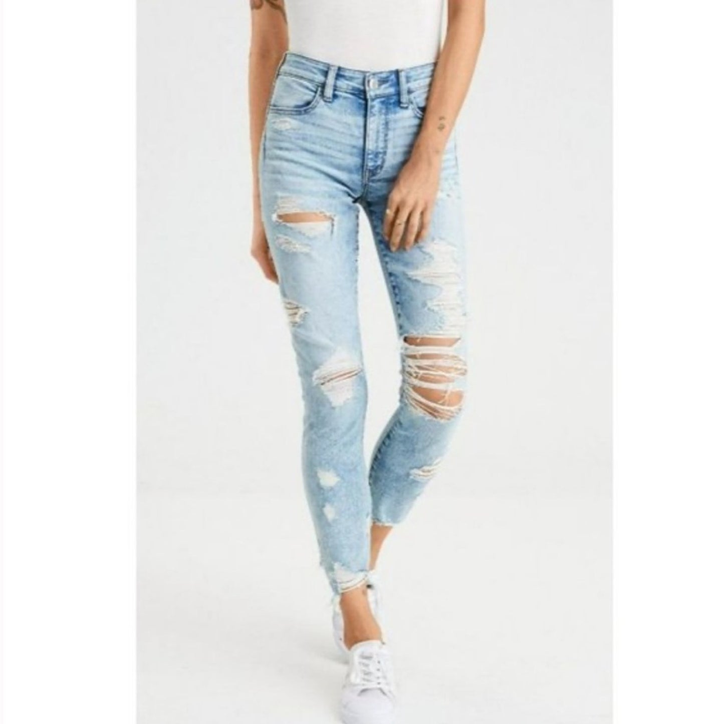 American Eagle Tattered Distressed Stretch Jeans