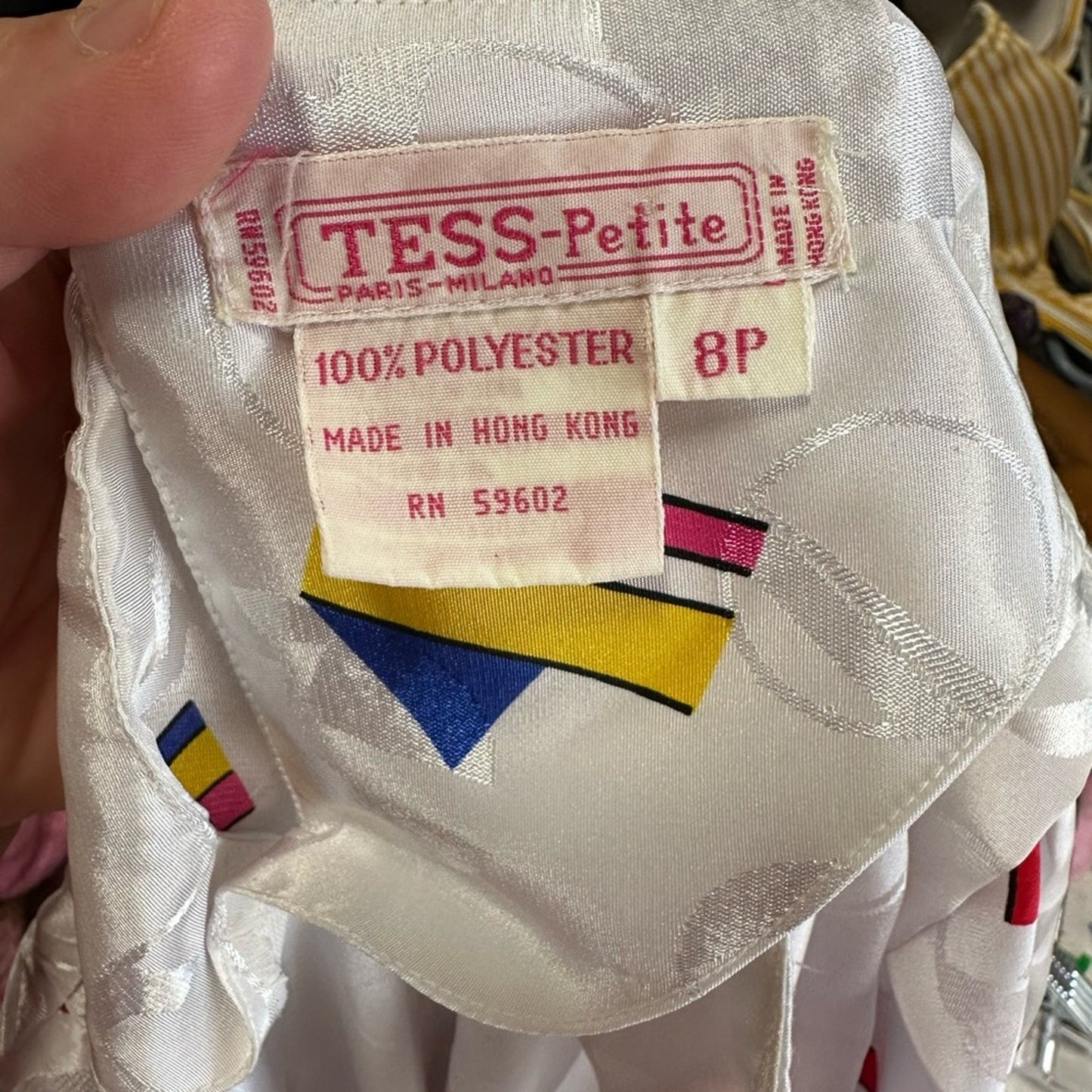 Vintage 80’s Tess Petite Silky Top