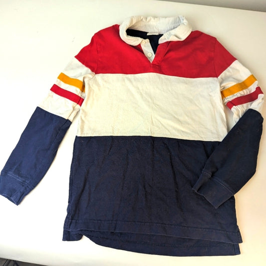 Hanna Andersson Colorblock Polo Shirt / 10