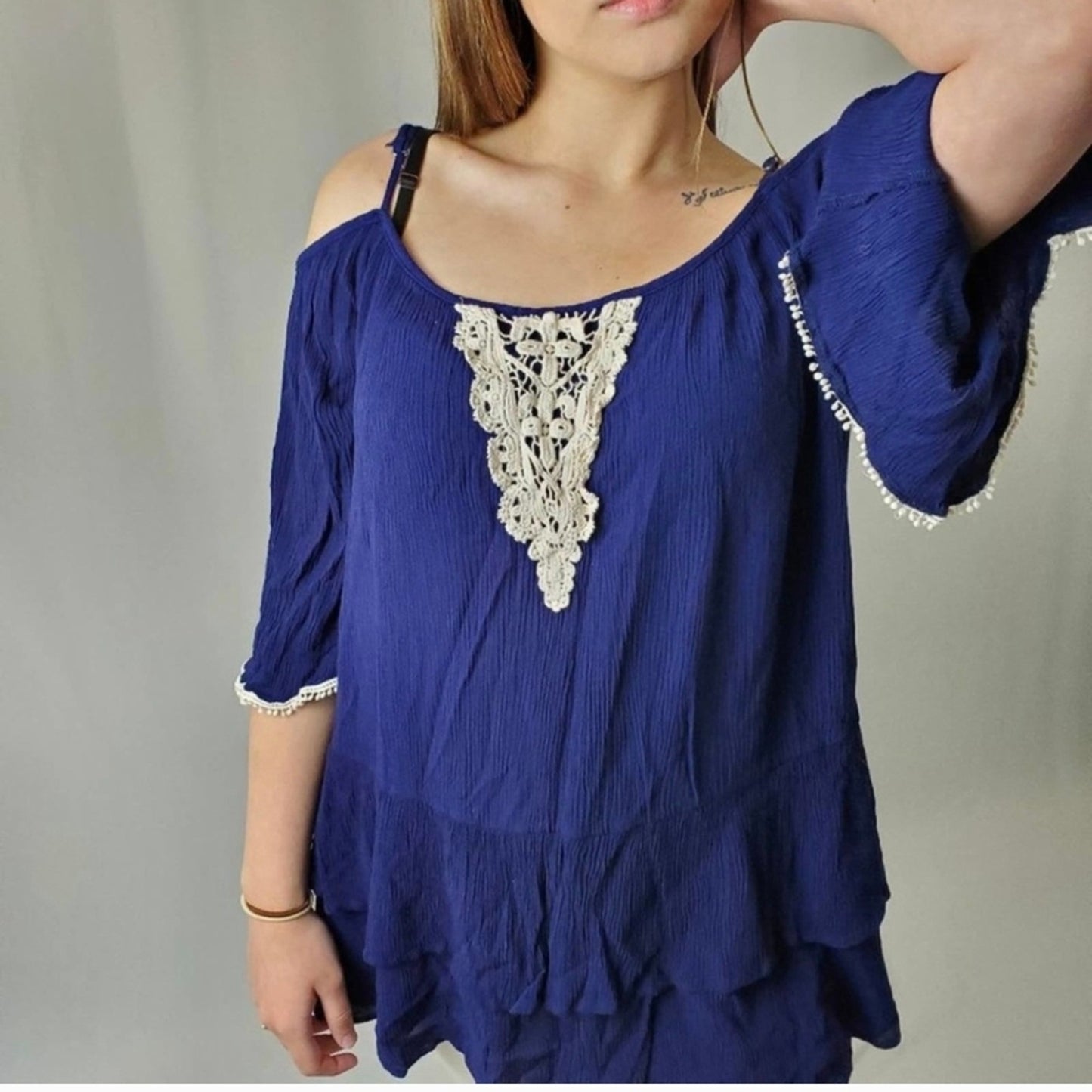 Alta Off Shoulder Lace Tunic