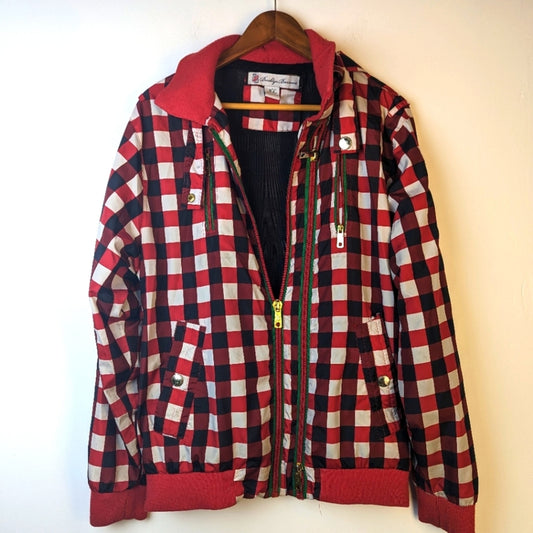 Brooklyn Basement Checkerboard Bomber Jacket - XL