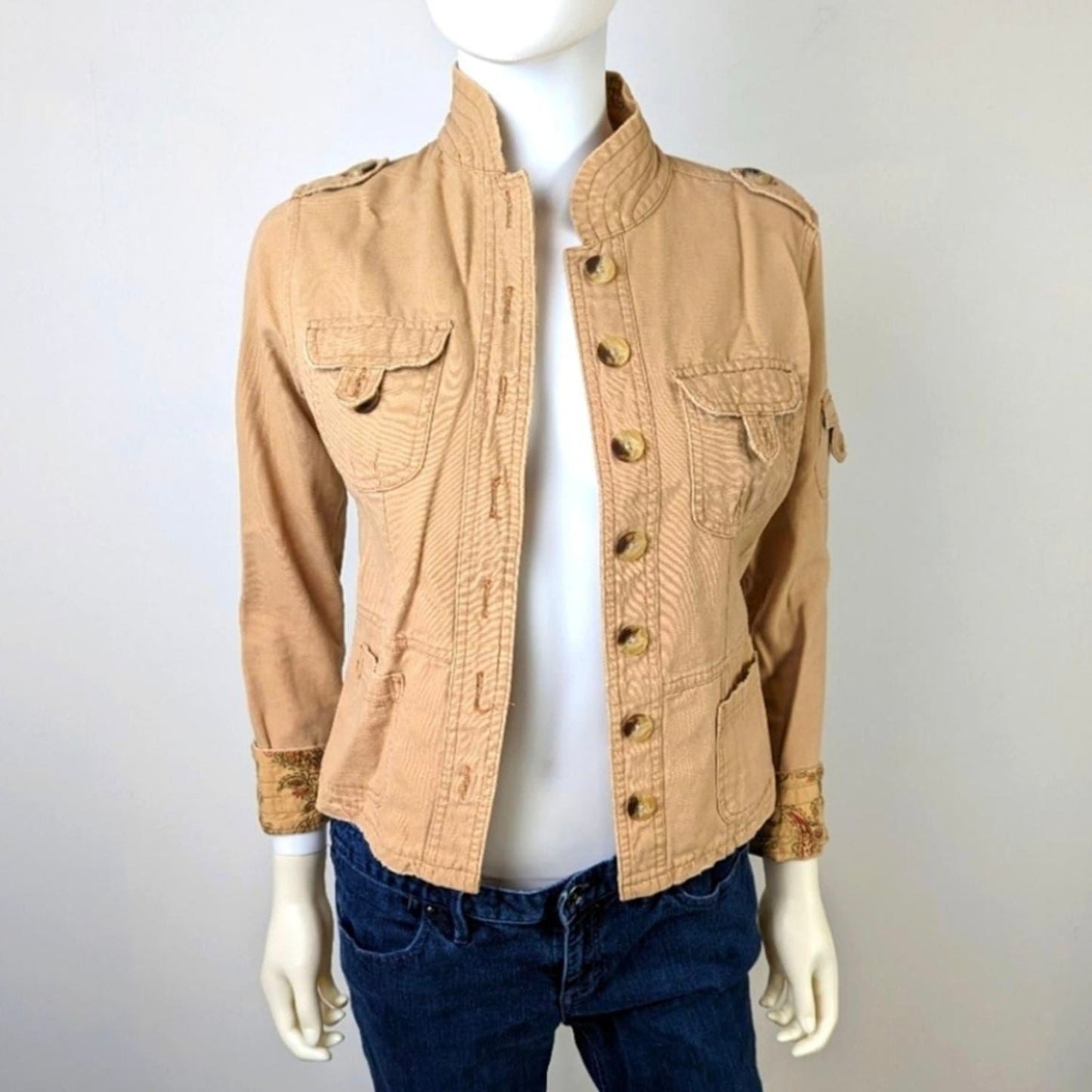 Vintage Jordache Military Jacket - Small