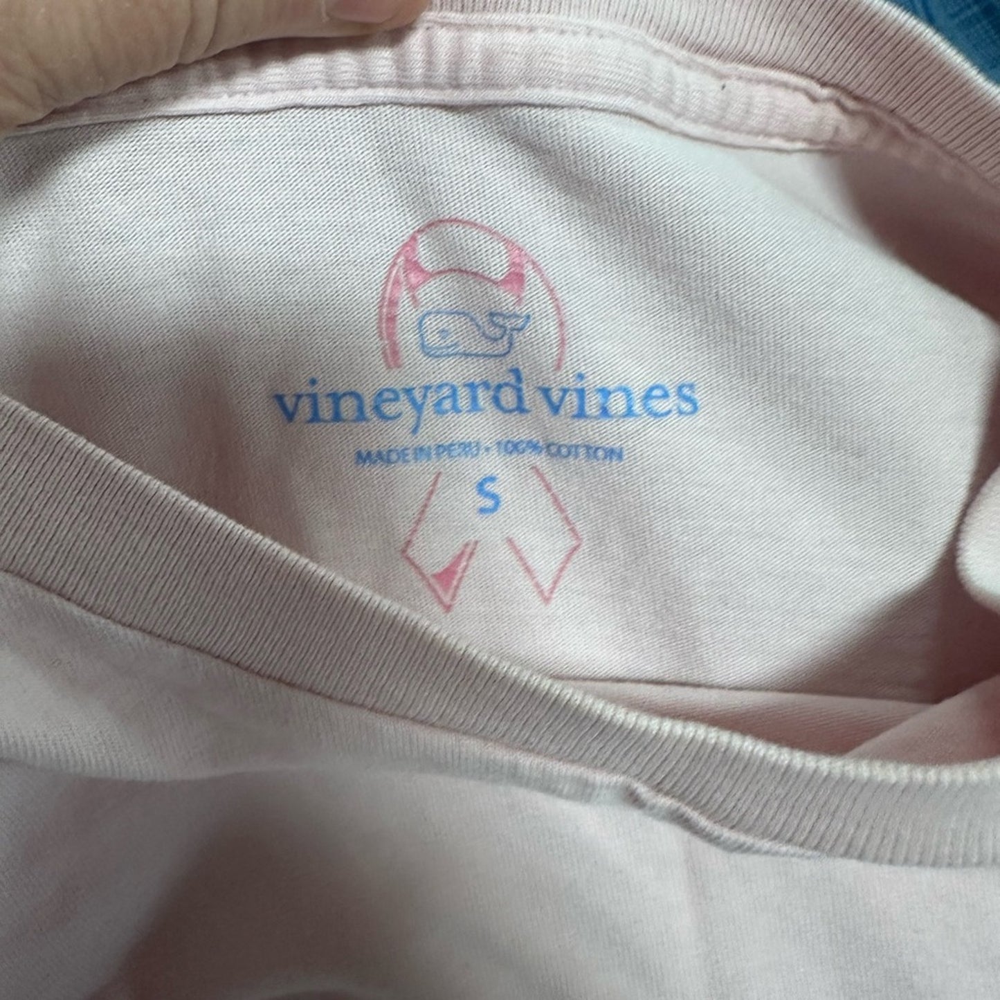 Vineyard Vines 2019 Breast Cancer Awareness Pocket Long Sleeve Tee