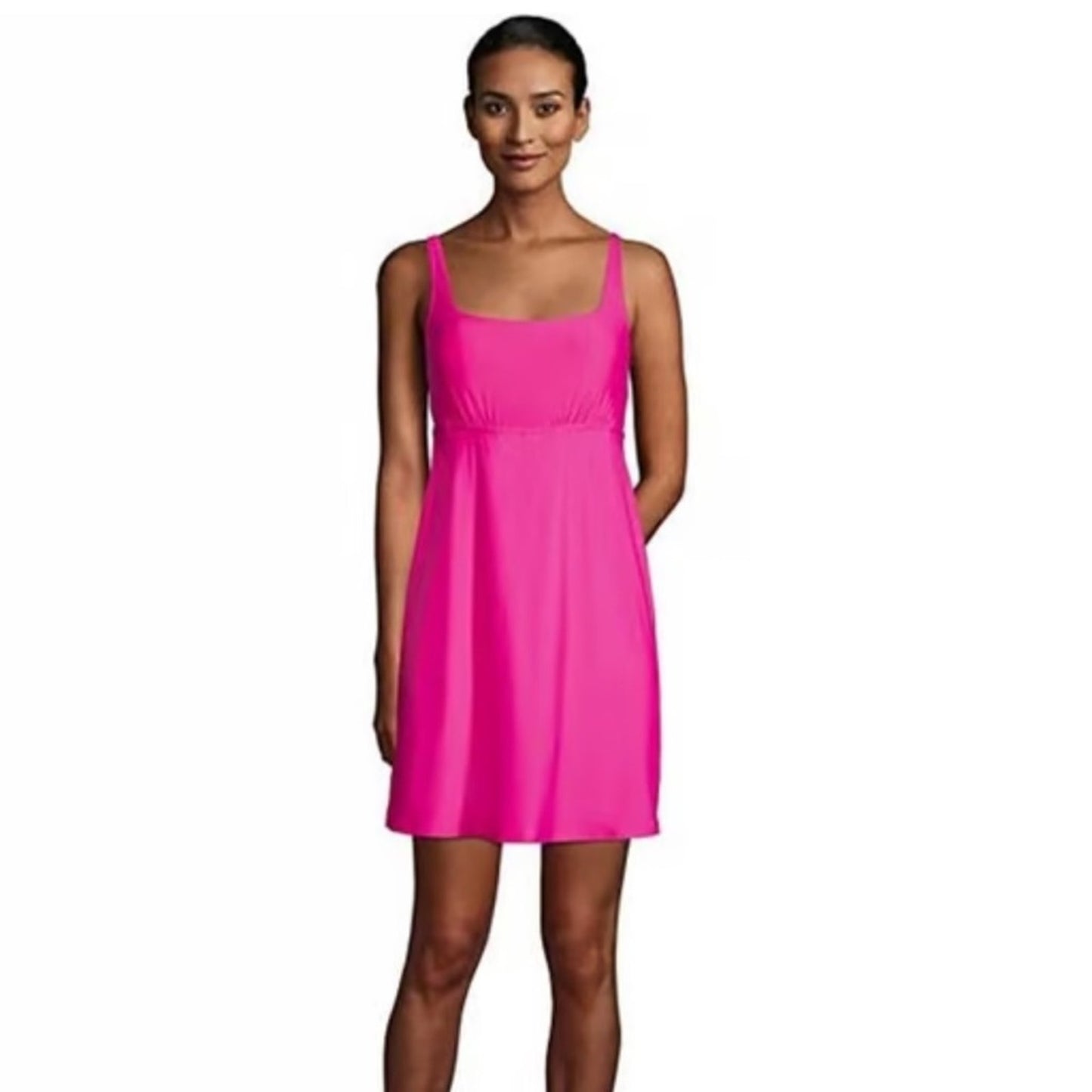 Lands End Tummy Control Swim Dress with Shorts