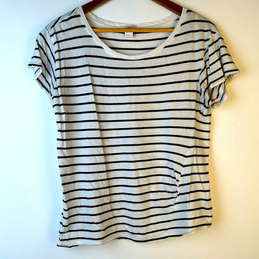 H & M Striped Maternity Tee Shirt