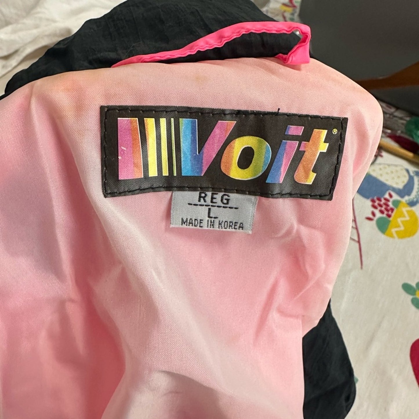 Vintage 80’s VOIT Hot Pink Track Jacket