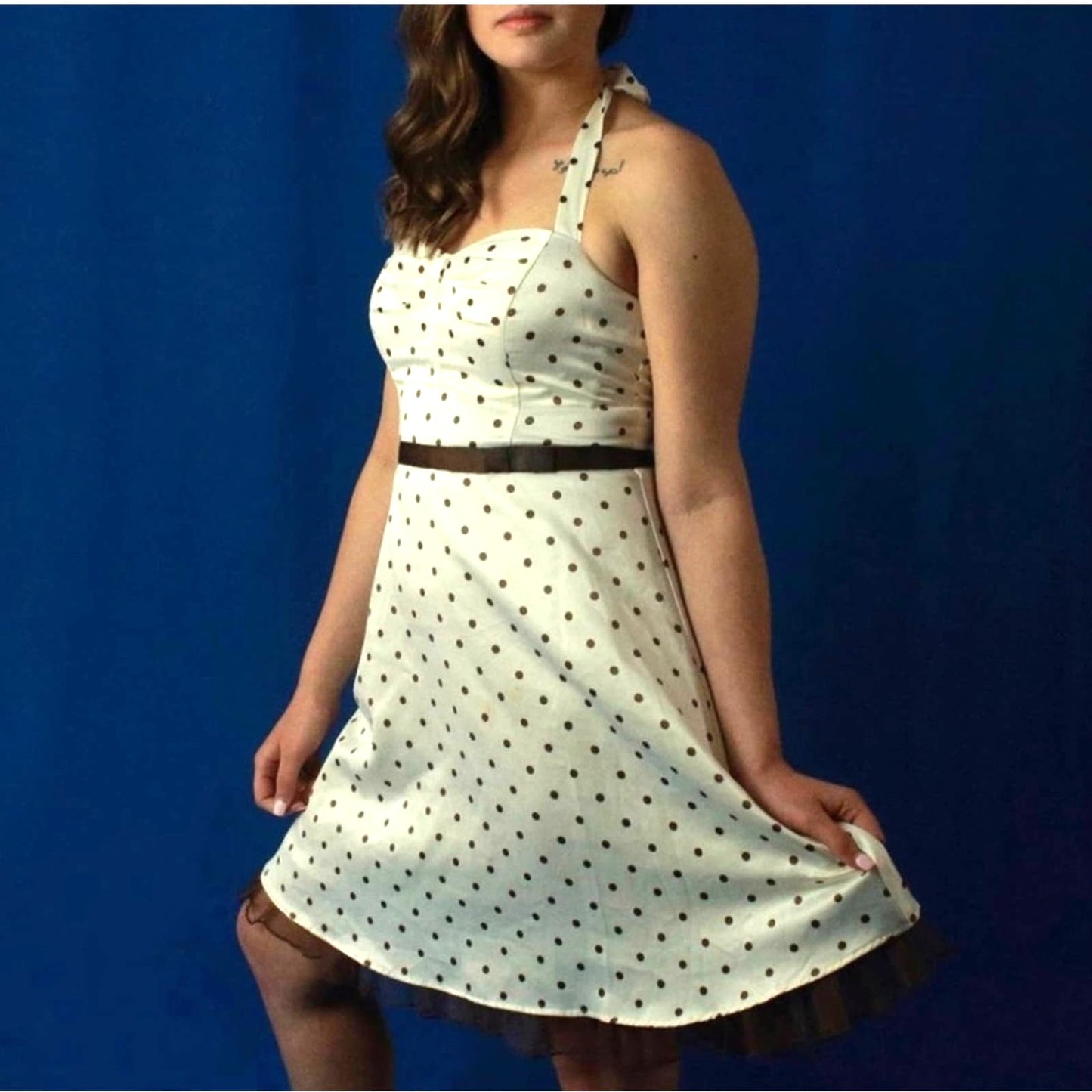 City Triangles Polka Dot Retro Dress - 9